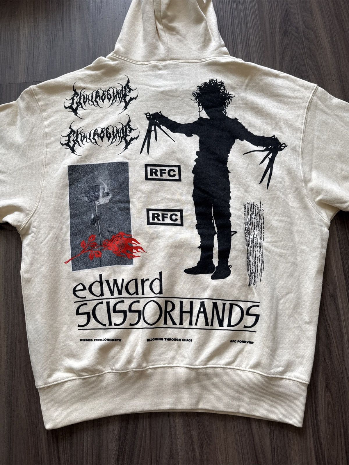 Civil Regime Edward Scissorhands x Civil Regime Hoodie Cream Size L Size US L / EU 52-54 / 3 - 7 Thumbnail