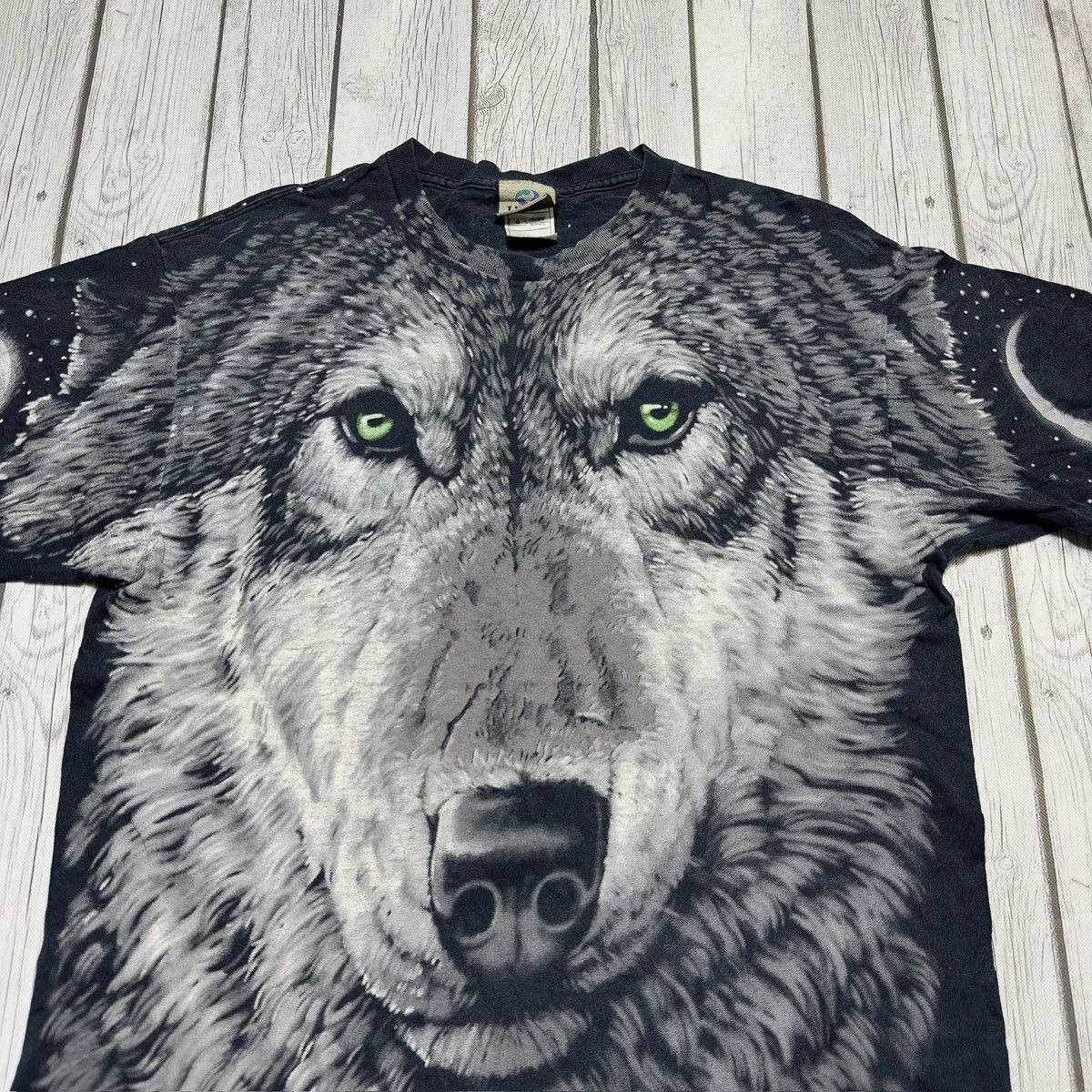 Liquid Blue × Vintage Vintage Wolf tee Size US L / EU 52-54 / 3 - 3 Thumbnail