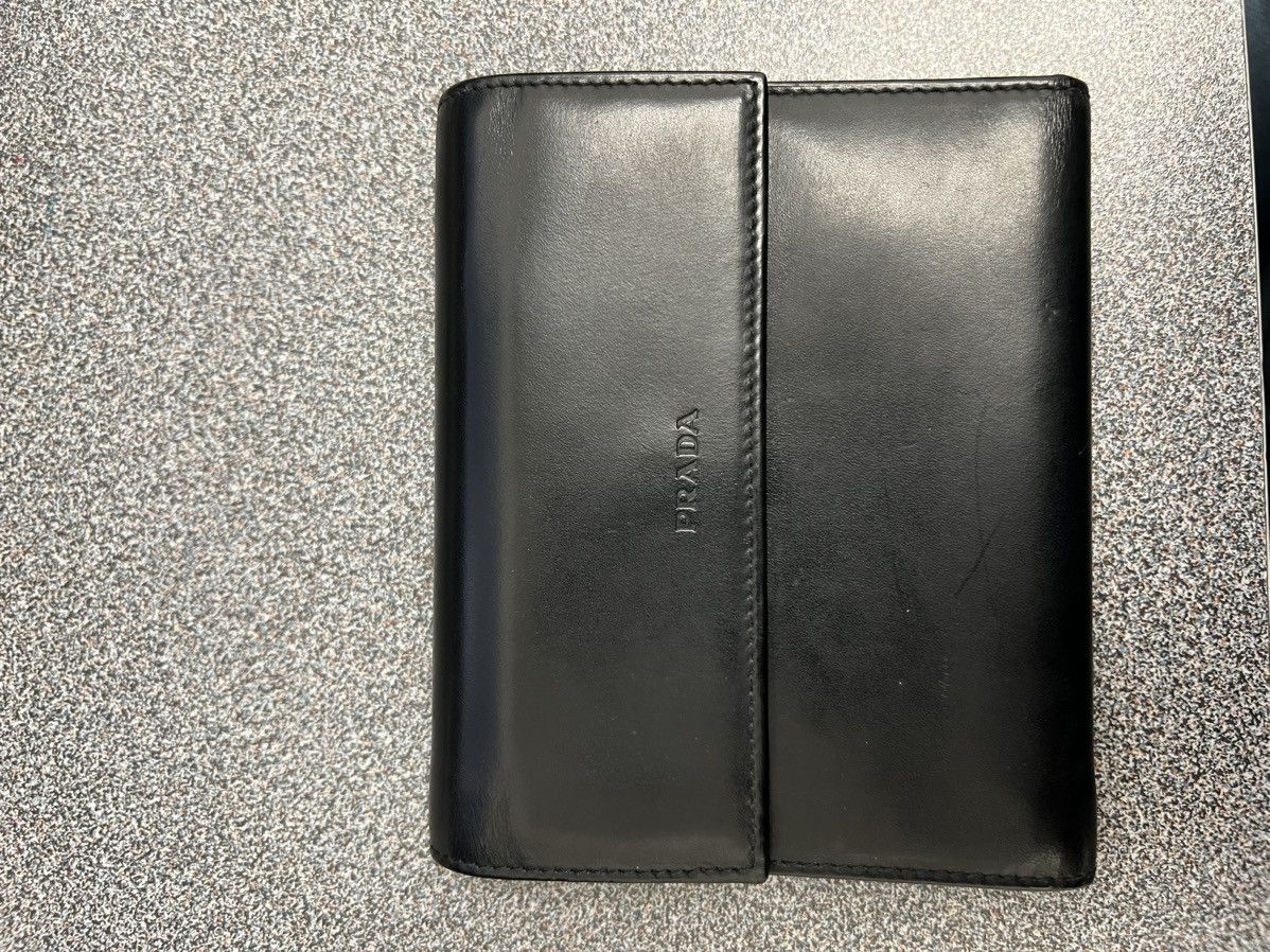 image of Prada Bifold Wallet in Black, Women's