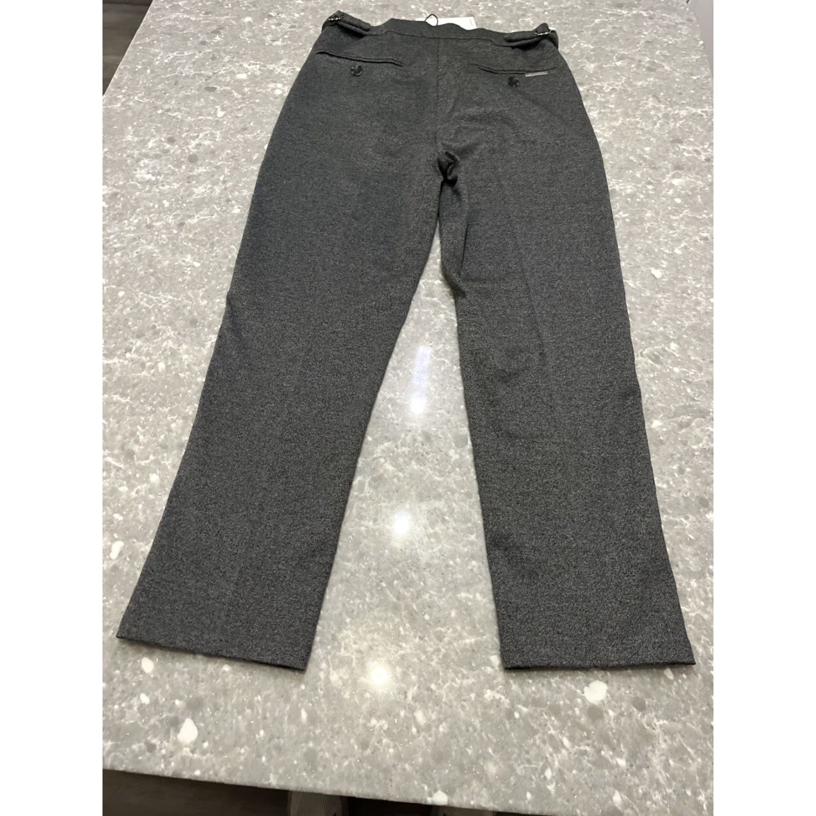 Vintage ICON Amsterdam Alessio Trousers Gray Size 30 New Women Dress Pants Regular Fit Button Zip Size ONE SIZE - 7 Thumbnail