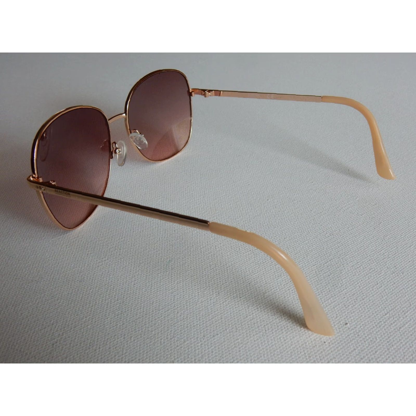 Kenneth Cole VINTAGE Kenneth Cole Sunglasses Women Gold Small Scratched Lenses 80s Size ONE SIZE - 3 Thumbnail