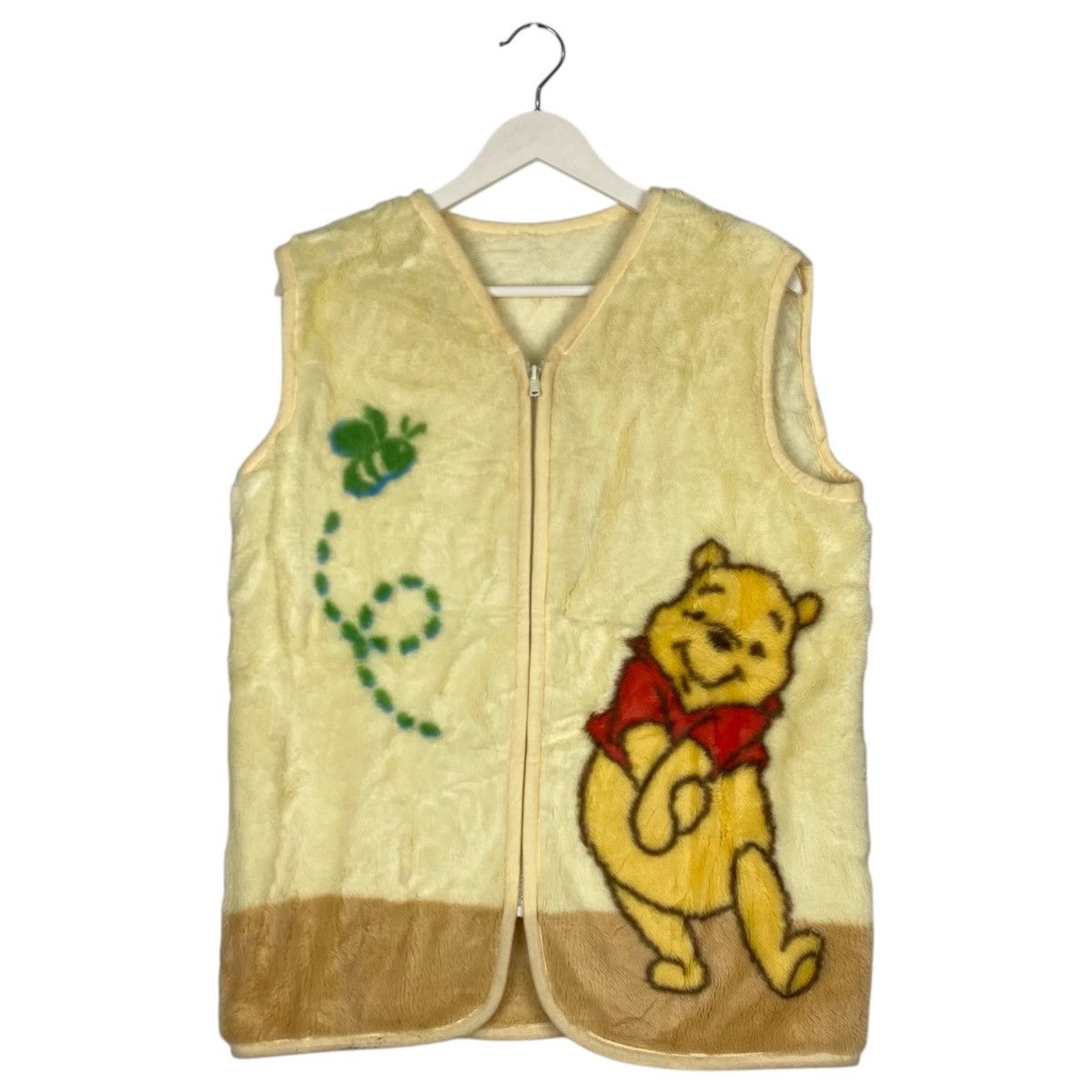 Disney × Vintage Vintage THE POOH CARTOON DISNEY BIG LOGO FLEECE ZIPPER VEST Size US S / EU 44-46 / 1 - 1 Thumbnail
