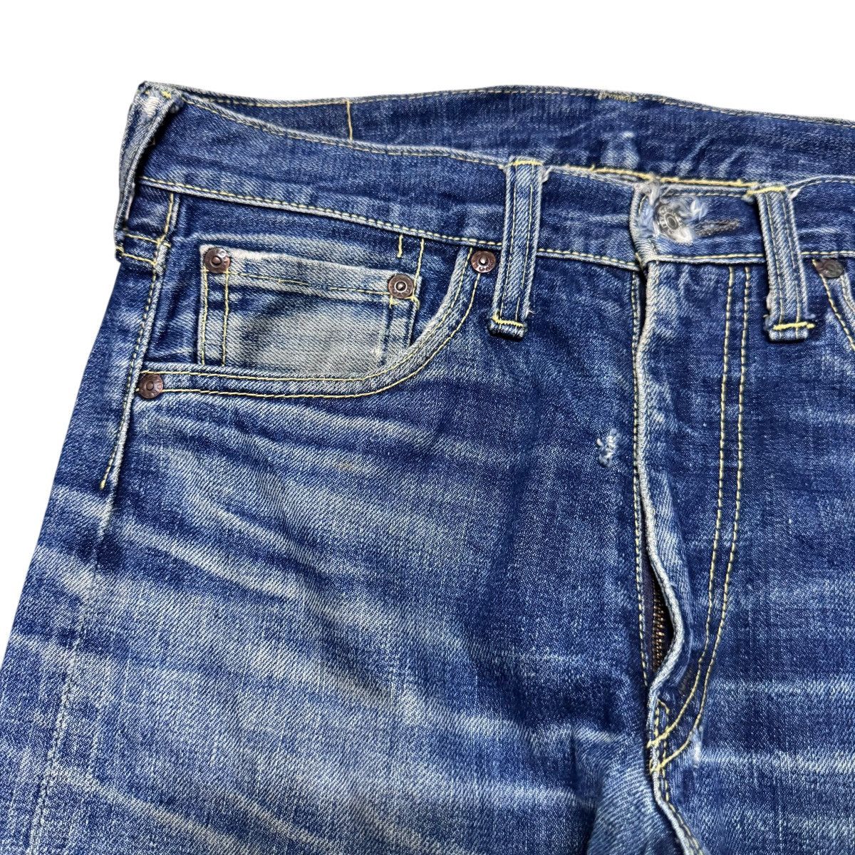 Vintage Vintage 70s BIGSTONE Denim Selvedge Jeans Repaired Size US 29 - 5 Thumbnail