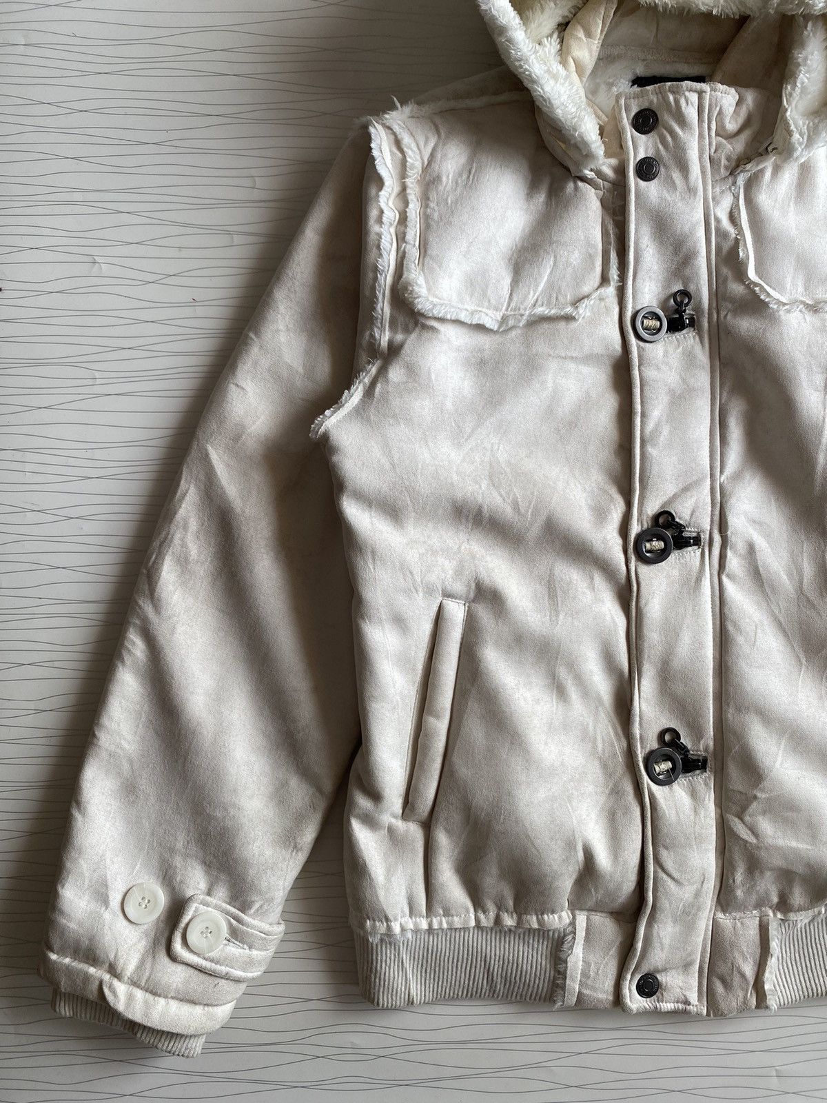 In The Attic IN THE ATTIC Japan Shearling Trench Coat Hoodie Size US L / EU 52-54 / 3 - 3 Thumbnail