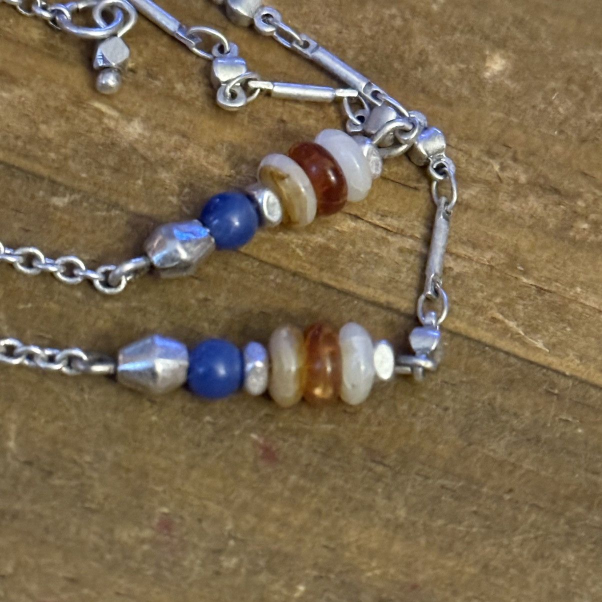 Other Long silver tone layered teardrop pendant necklace Size ONE SIZE - 4 Thumbnail