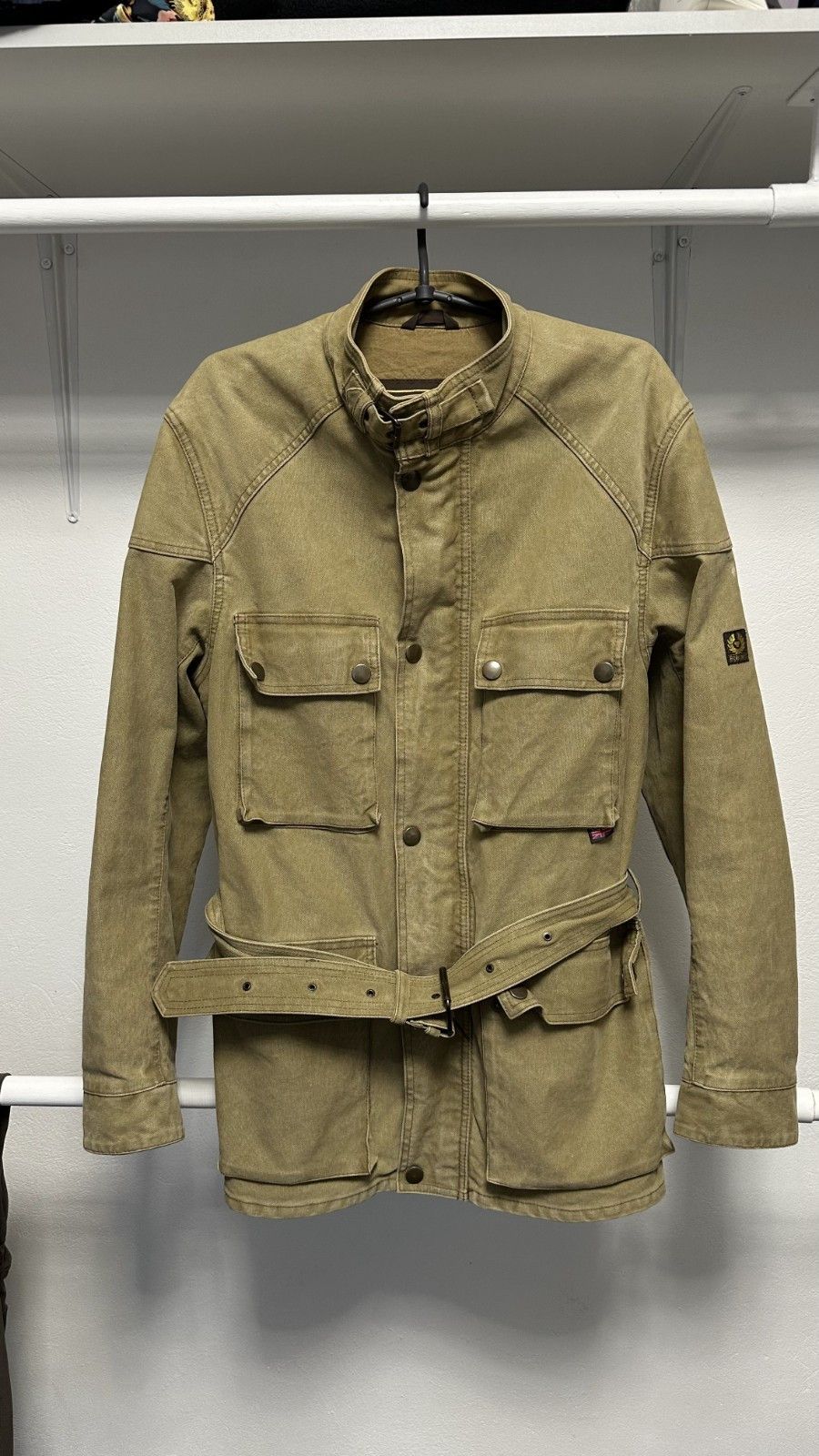 Belstaff Belstaff Men’s Roadmaster Beige Cotton Belted Jacket 1943 Size US L / EU 52-54 / 3 - 1 Thumbnail