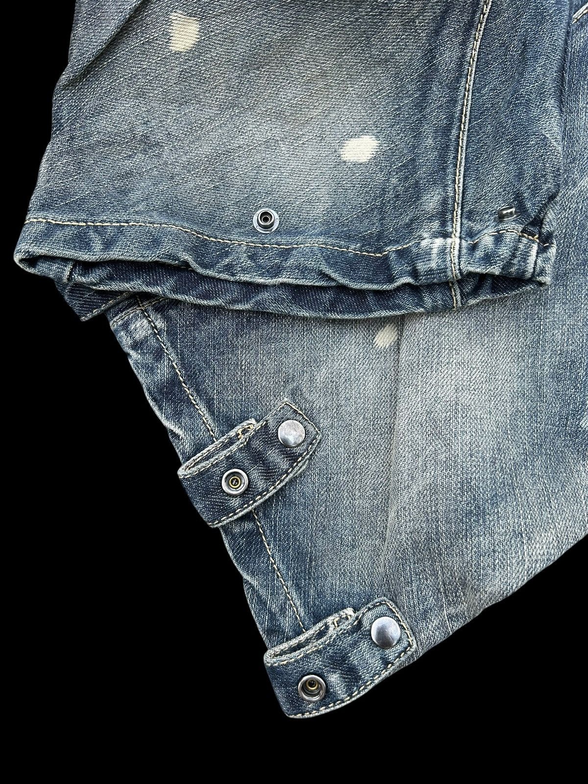 Japanese Brand × Kapital × Vintage PPFM Japanese Punk Style Curve Cut Banana Denim Jeans Rare Size US 32 / EU 48 - 19 Thumbnail
