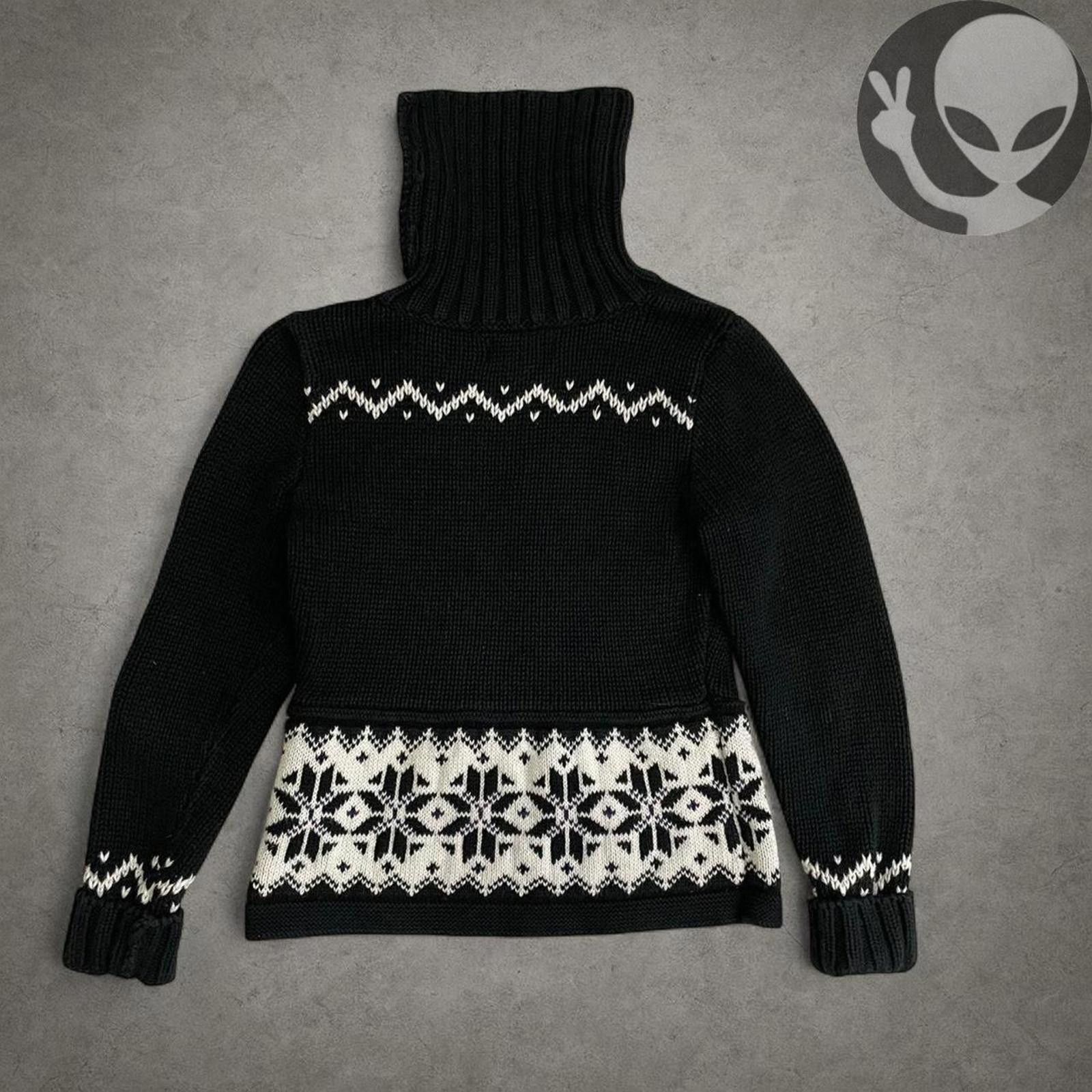 Polo Ralph Lauren Ralph Lauren Girls Sweater Small Black White Reindeer Knit Size S / US 4 / IT 40 - 7 Thumbnail
