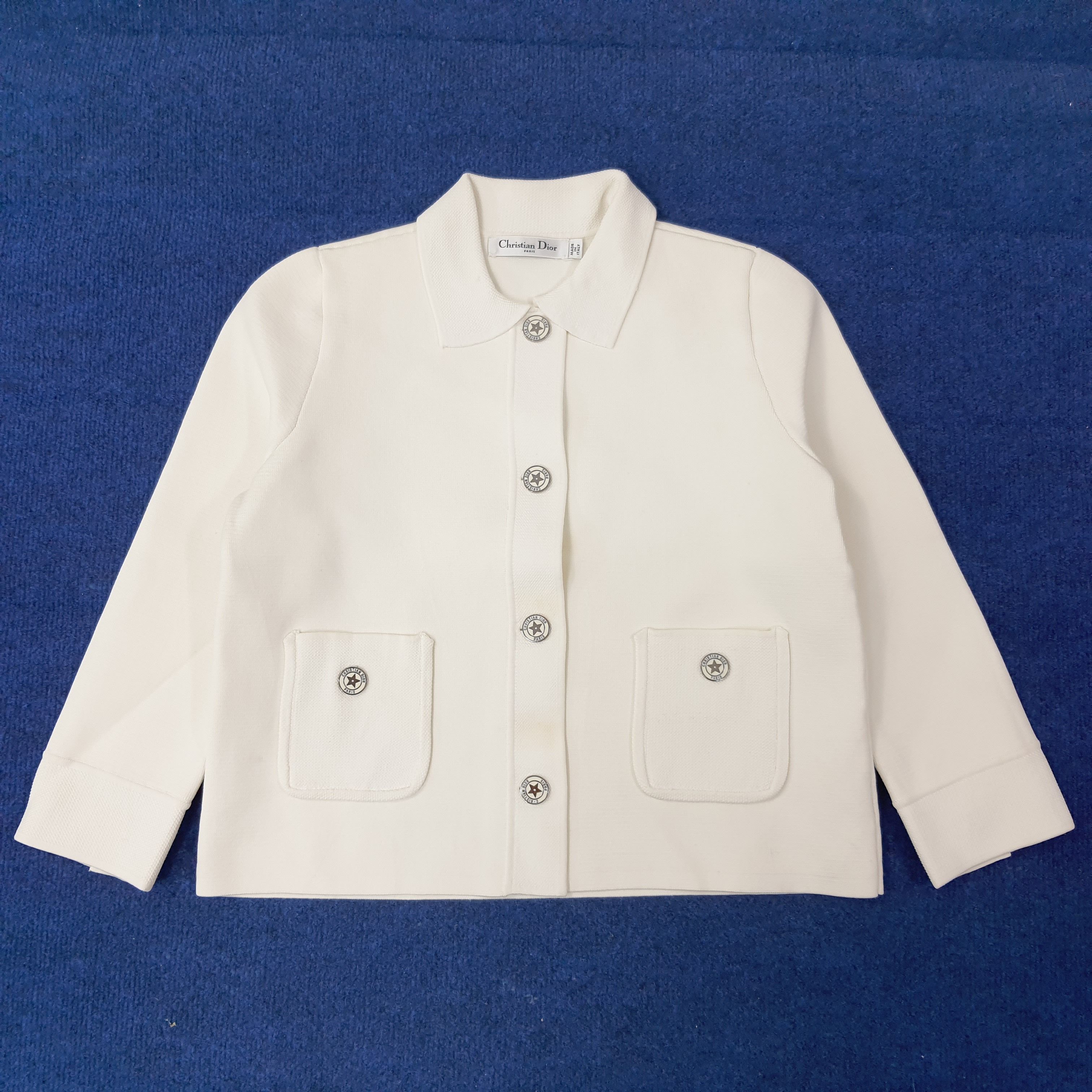 Christian Dior Monsieur Vintage Christian Dior Paris Knit Jacket Italy C254N25 Size XS / US 0-2 / IT 36-38 - 1 Thumbnail