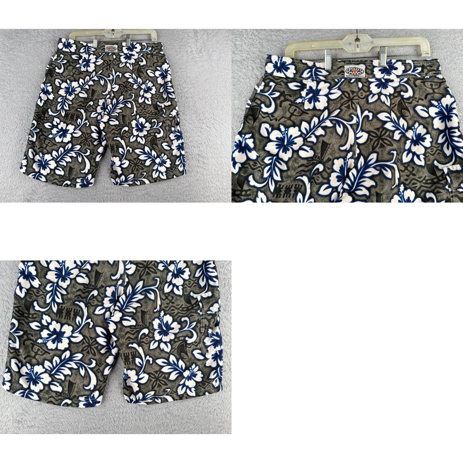 Vintage VINTAGE Pacific Legend Board Shorts Mens 34 Green Floral Cargo Swim Trunk 34x11 Size US 34 / EU 50 - 9 Thumbnail