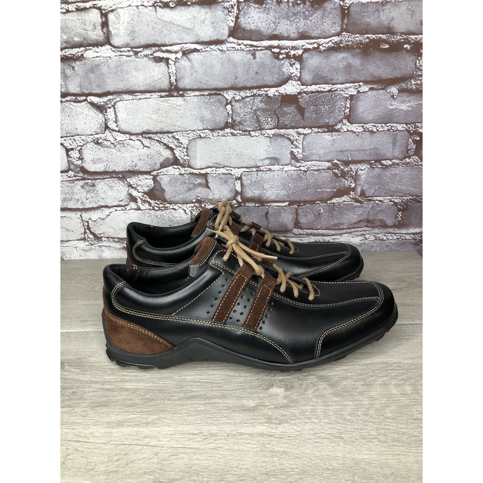 Cole Haan Cole Haan Country Black Brown Leather Vibram Soles Oxfords M Size US 11 / EU 44 - 3 Thumbnail