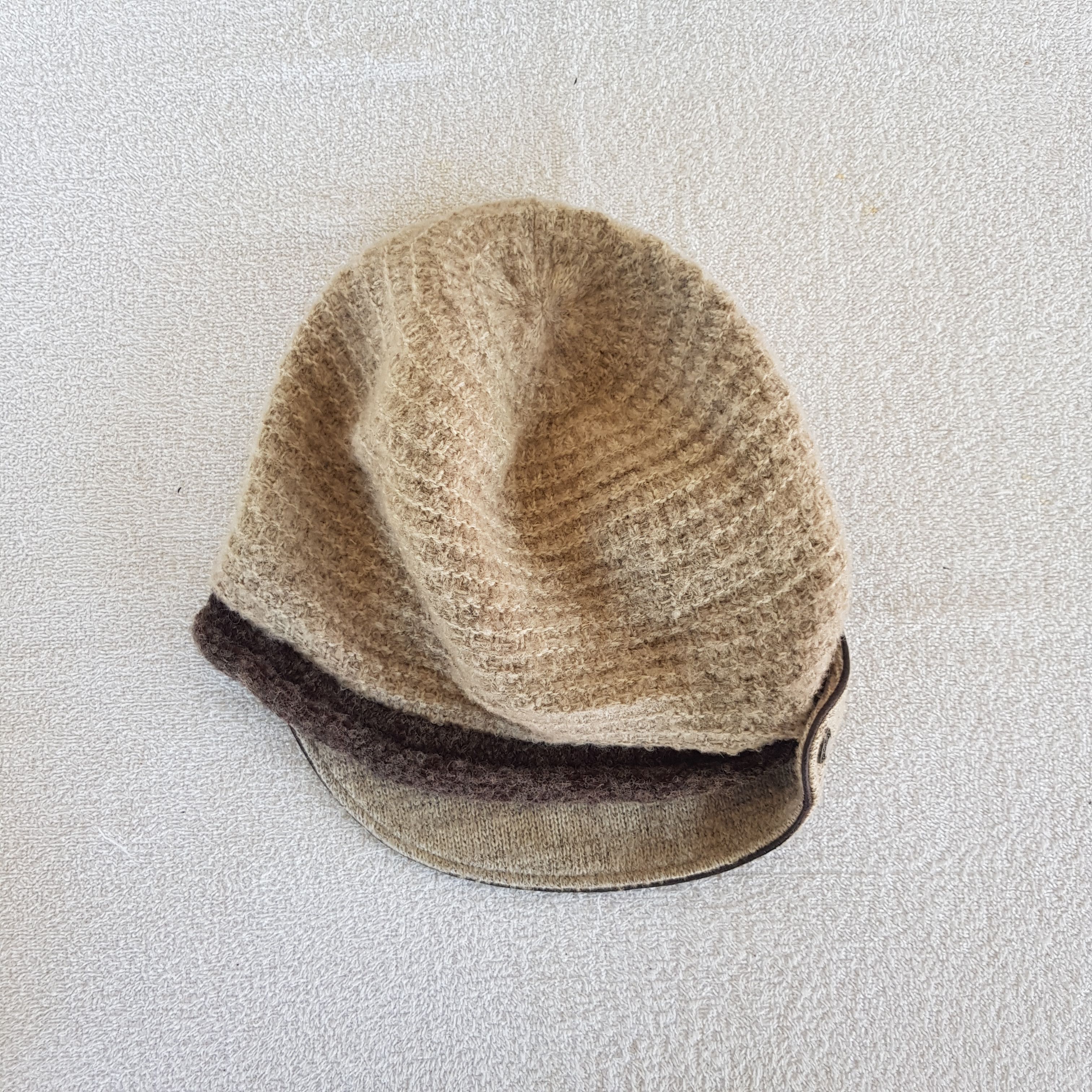 Aran Isles Knitwear Vintage Namiki Beanie Japanese Brim Style Snow Caps Hats. Size ONE SIZE - 5 Thumbnail
