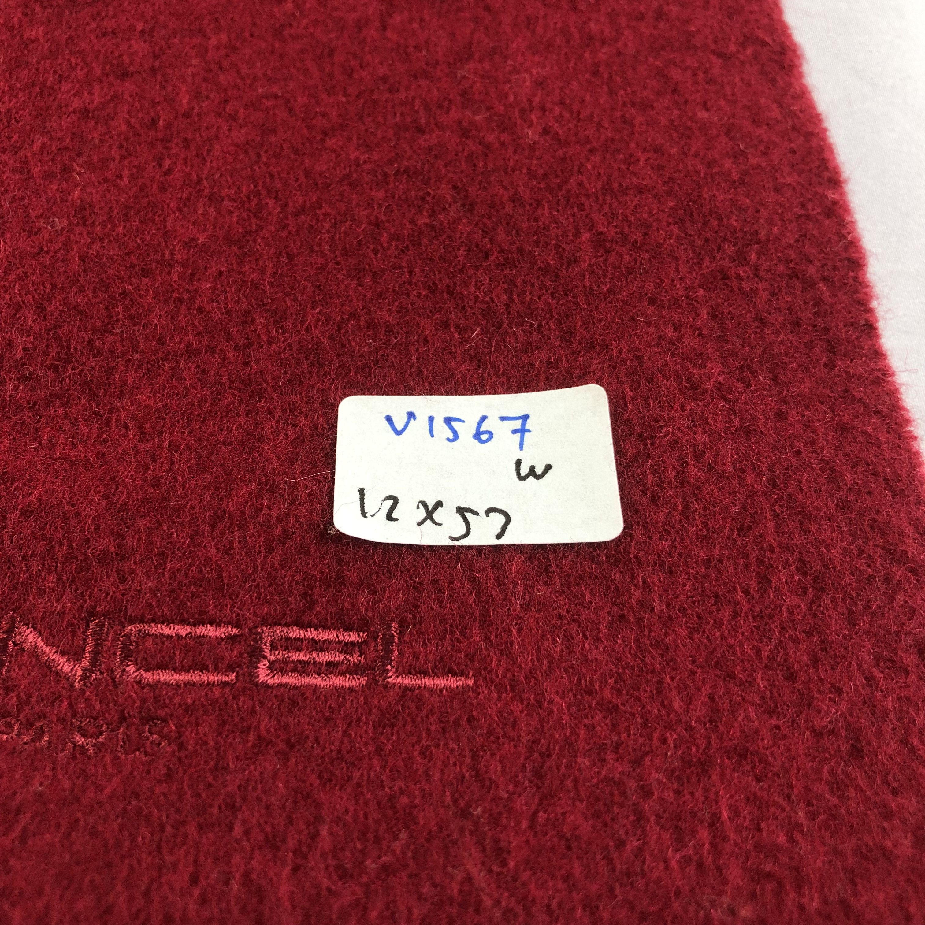 Lancel Lancel Plain Burgundy Wool Scarf Muffler V1567 Size ONE SIZE - 5 Thumbnail