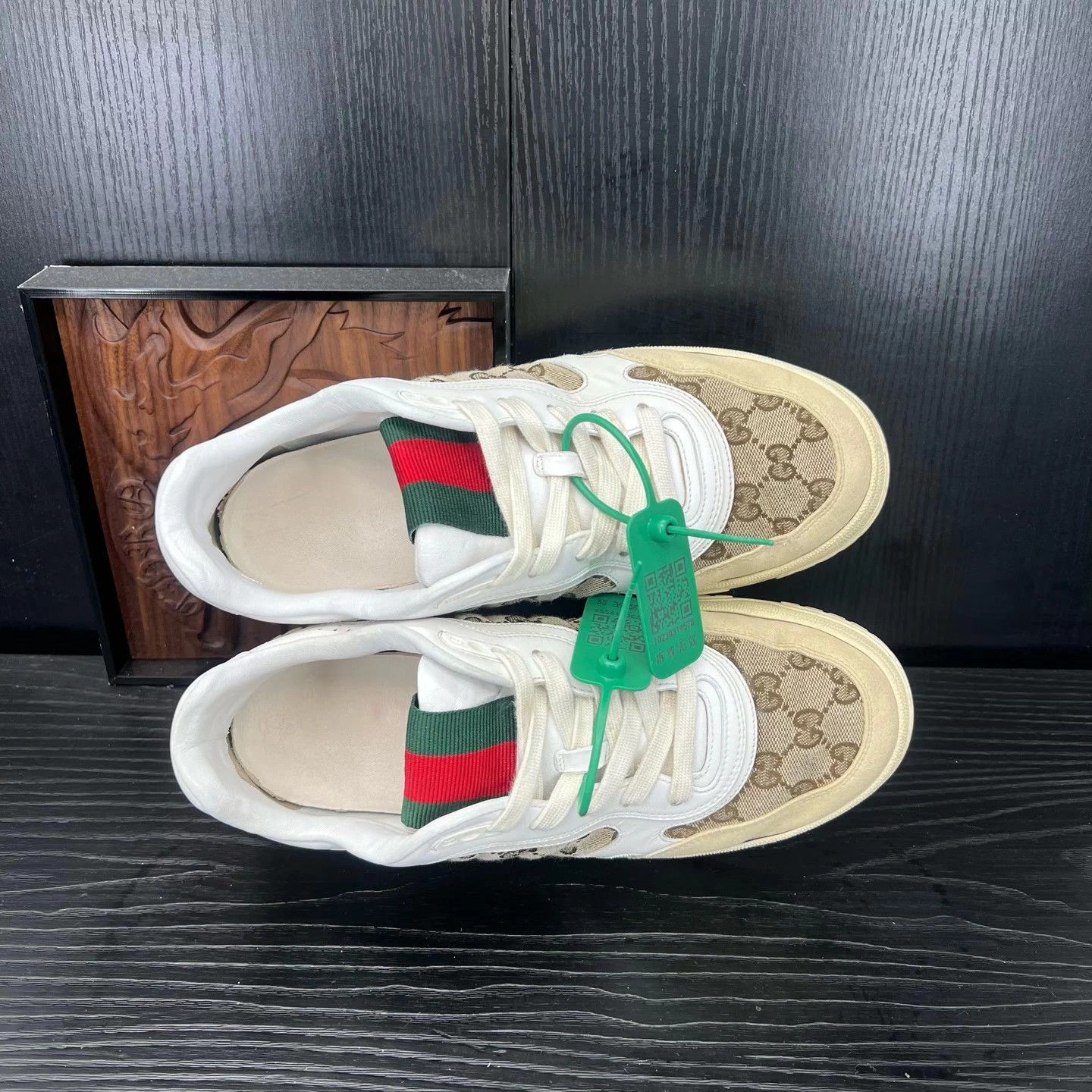 Gucci Gucci Re-Web White & Brown Belt 8/42 Size US 9 / EU 42 - 7 Thumbnail