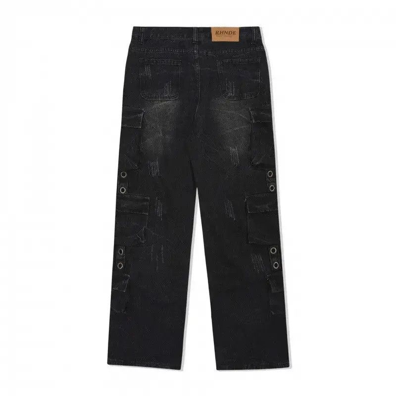 Japanese Brand Retro loose wide leg pocket jeans Size US 32 / EU 48 - 4 Thumbnail