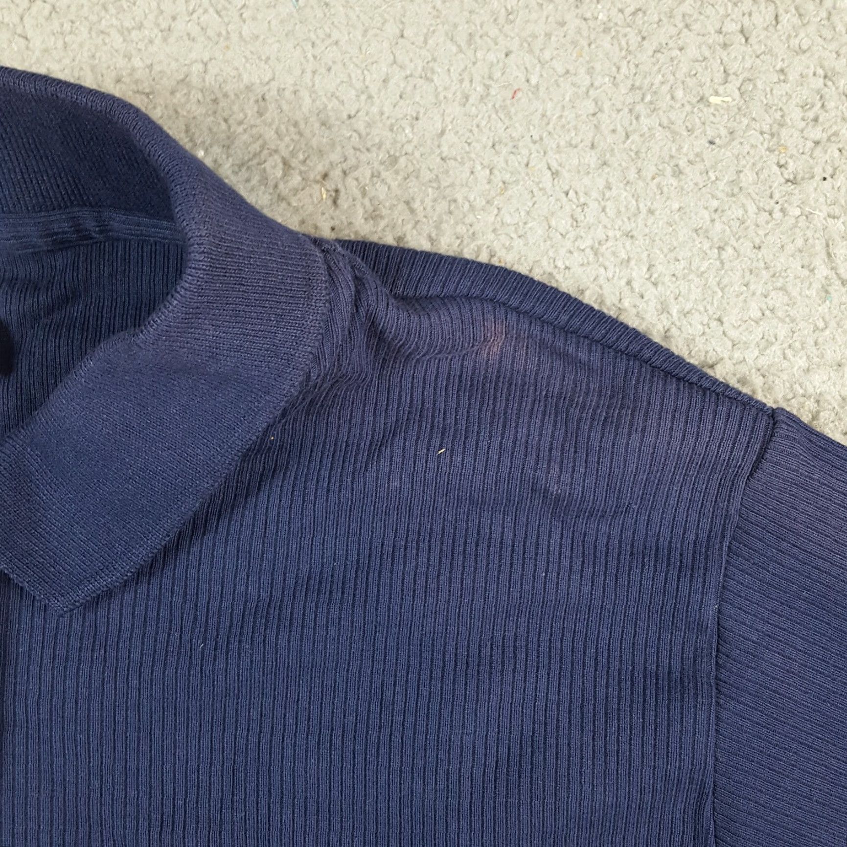 Vintage Woolrich Women's Polo Knit Collared Polo Navy Blue Size L Woolrich Polo Shirt 00s 90s Preppy Outdoor Retro Sports Casual Shirt Womens Size L / US 10 / IT 46 - 4 Thumbnail