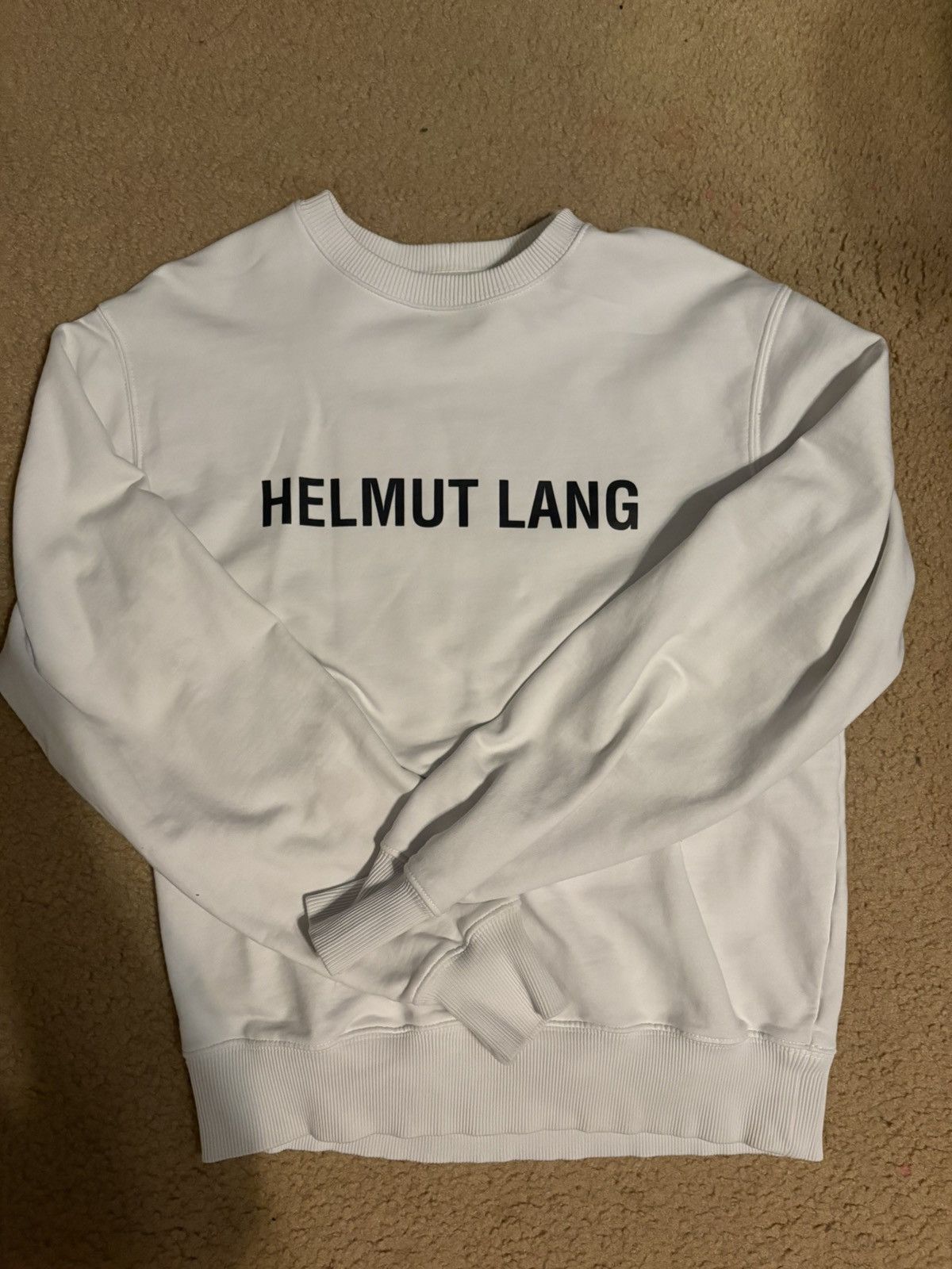 Helmut Lang Helmut lang white crewneck sweater Size US M / EU 48-50 / 2 - 1 Thumbnail