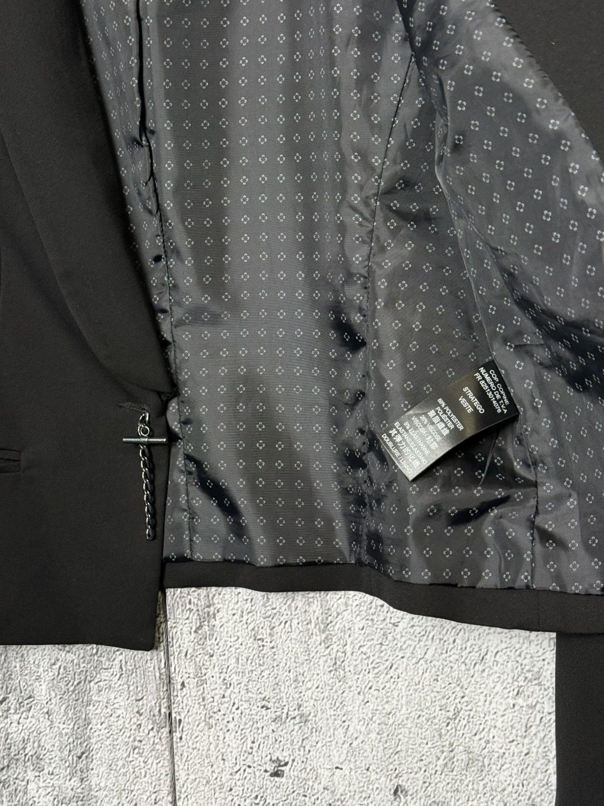 Cop Copine COP COPINE Stratego Veste Black Cropped Blazer Jacket Size S / US 4 / IT 40 - 11 Thumbnail