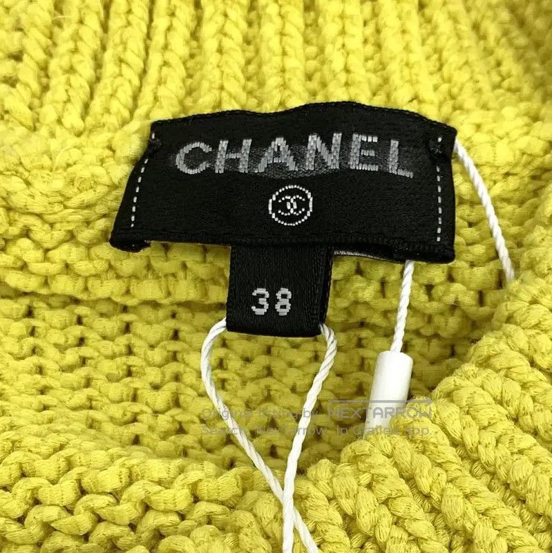Chanel Chanel Yellow Cotton Knit Sweater for Women . Size S / US 4 / IT 40 - 5 Thumbnail