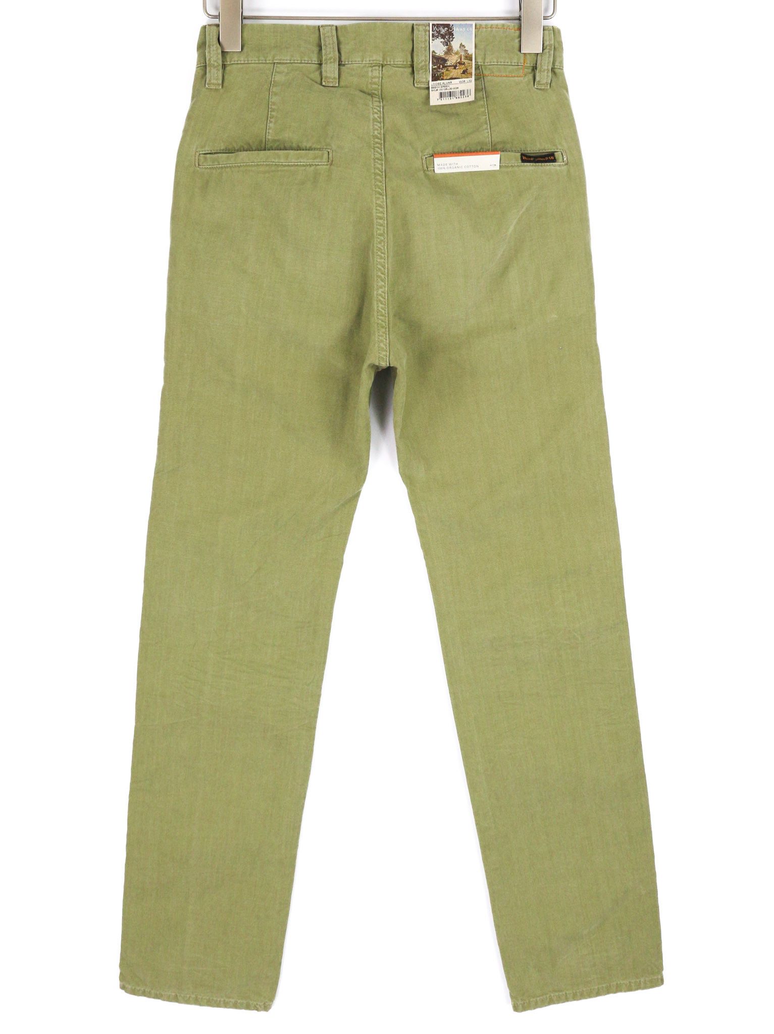 Nudie Jeans LOOSE ALVAR W26/L32 Beech Green Washed Jeans 82575 Size 26" / US 2 / IT 38 - 2 Thumbnail