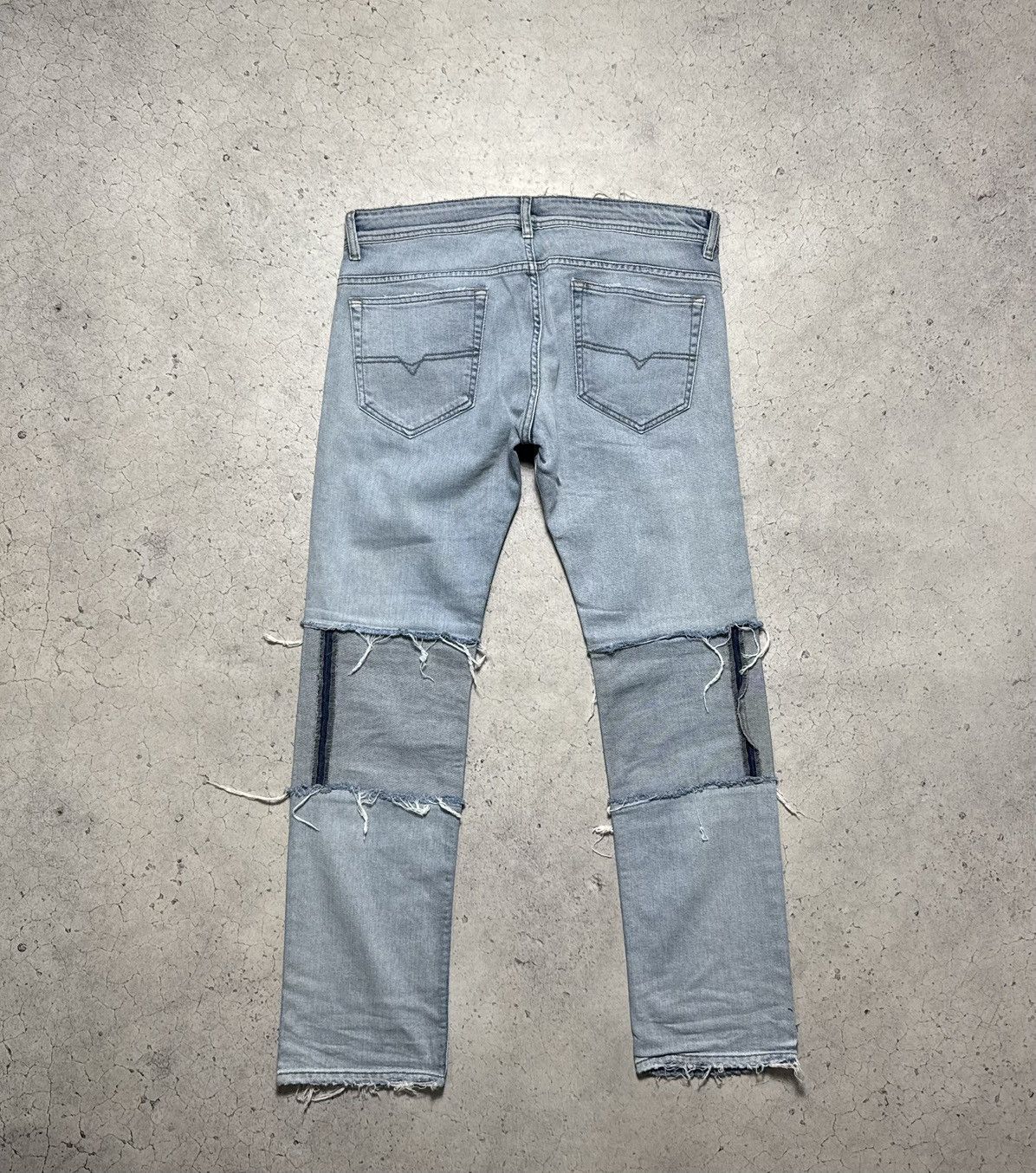 Diesel Diesel Big Logo Denim Jeans Light Blue Size US 34 / EU 50 - 9 Thumbnail