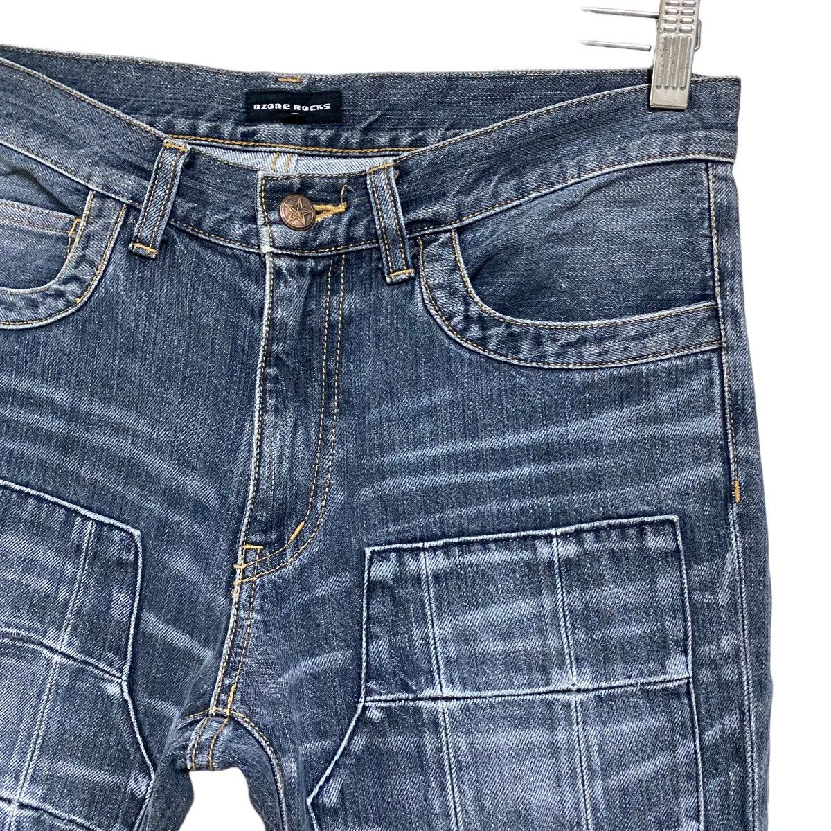 Hysteric Glamour OZONE ROCKS Denim Double Knee Carpenter Pants Size US 31 - 5 Thumbnail