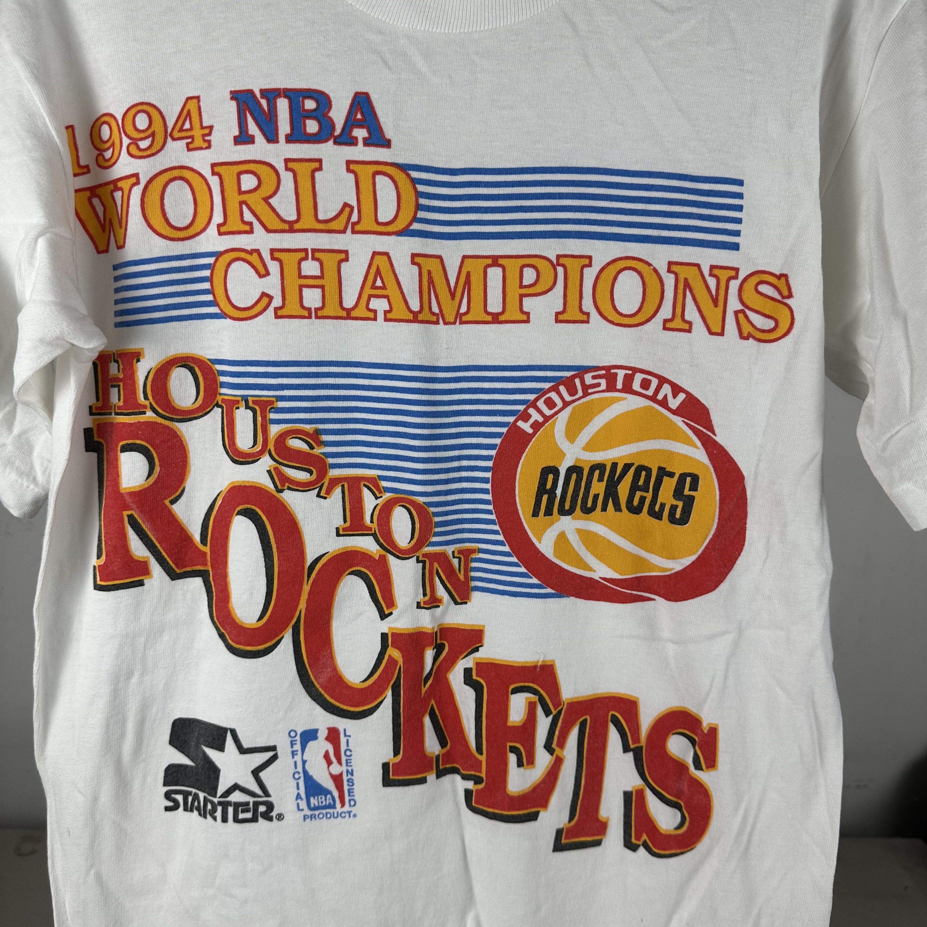 Vintage Vintage 1994 Houston Rockets NBA World Champions T-shirt Size US M / EU 48-50 / 2 - 2 Thumbnail