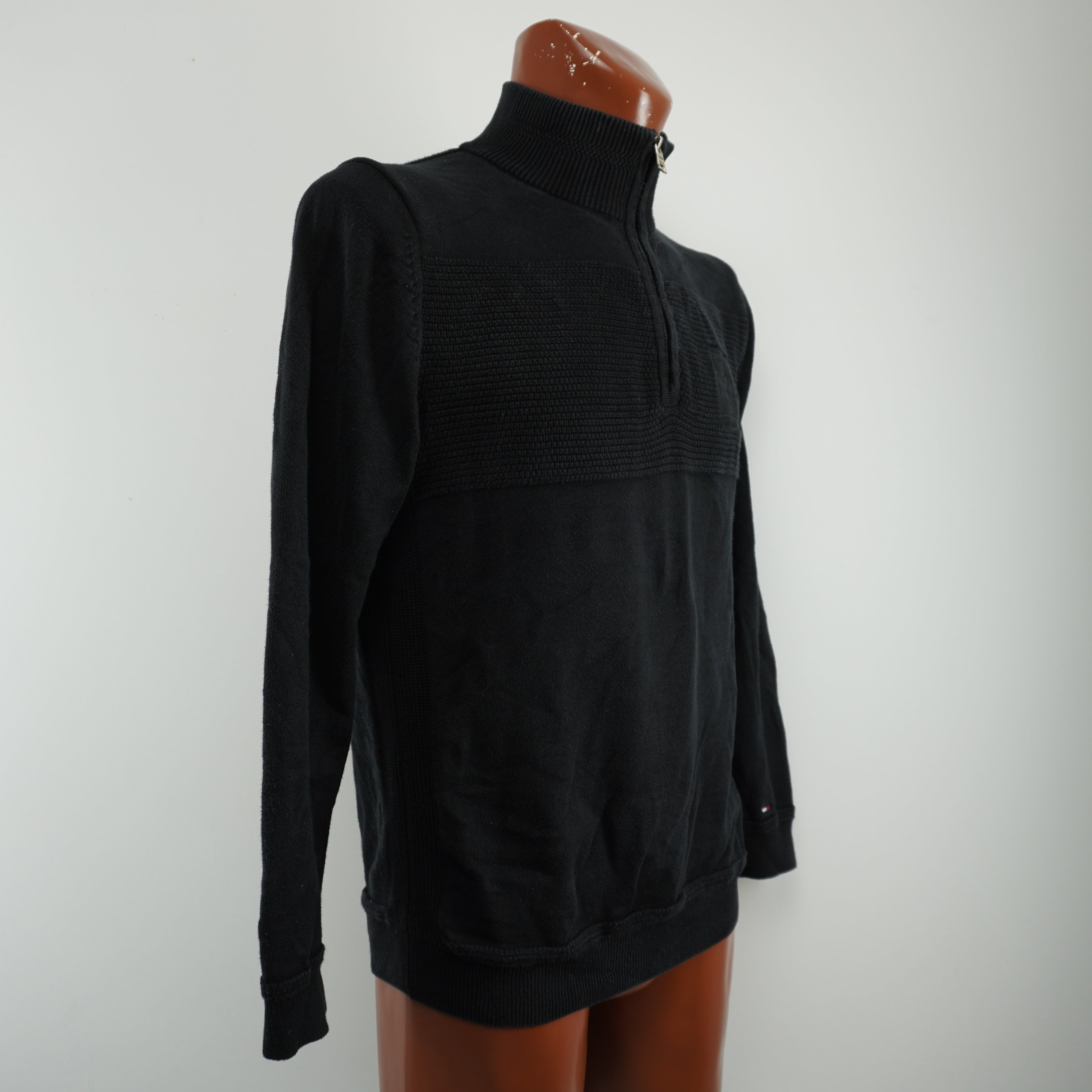 Tommy Hilfiger Pre-owned Men's Tommy Hilfiger Black Sweater Size US L / EU 52-54 / 3 - 3 Thumbnail