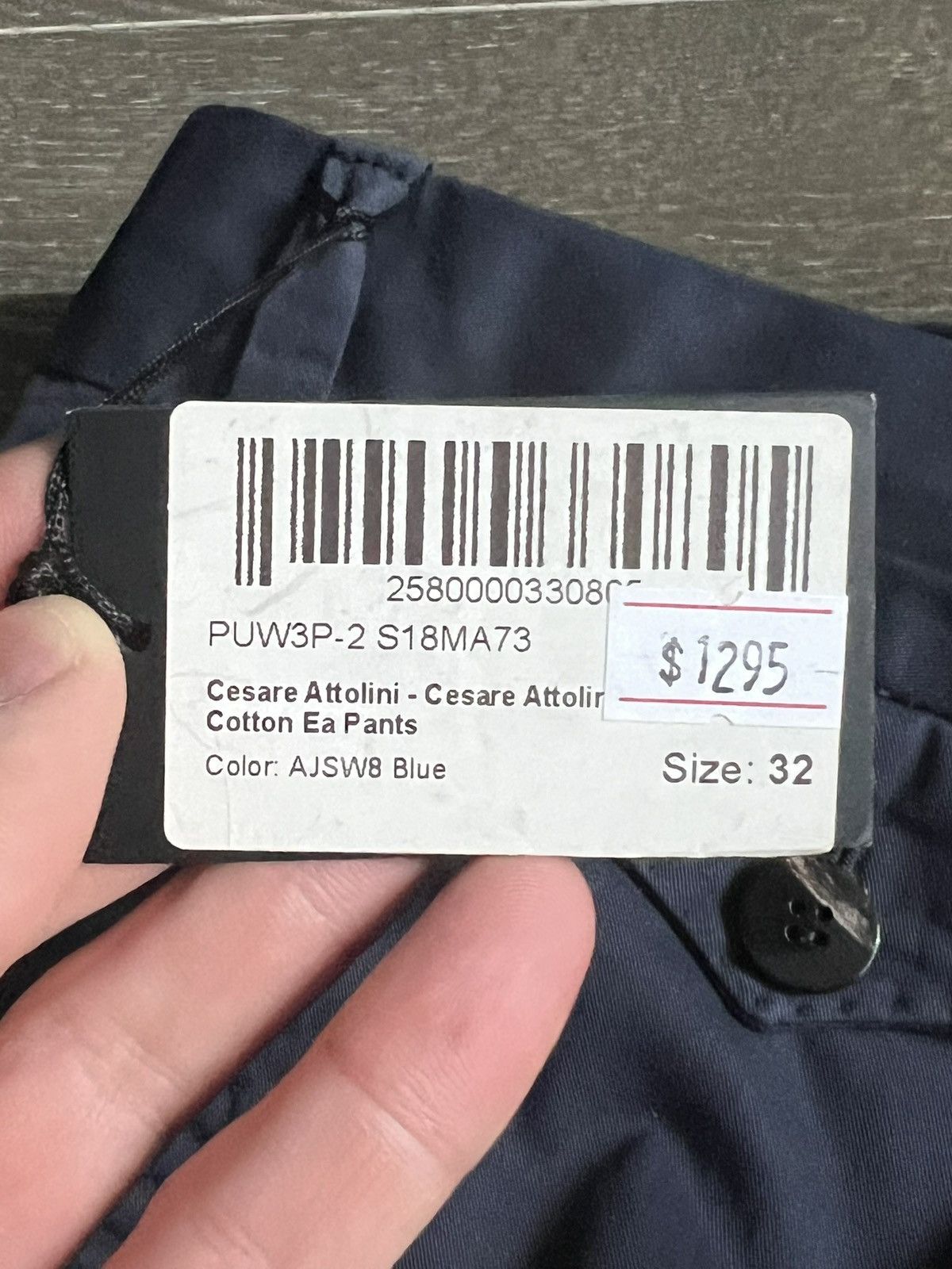 Cesare Attolini Tailored Chino Pants Navy Size US 34 / EU 50 - 6 Thumbnail