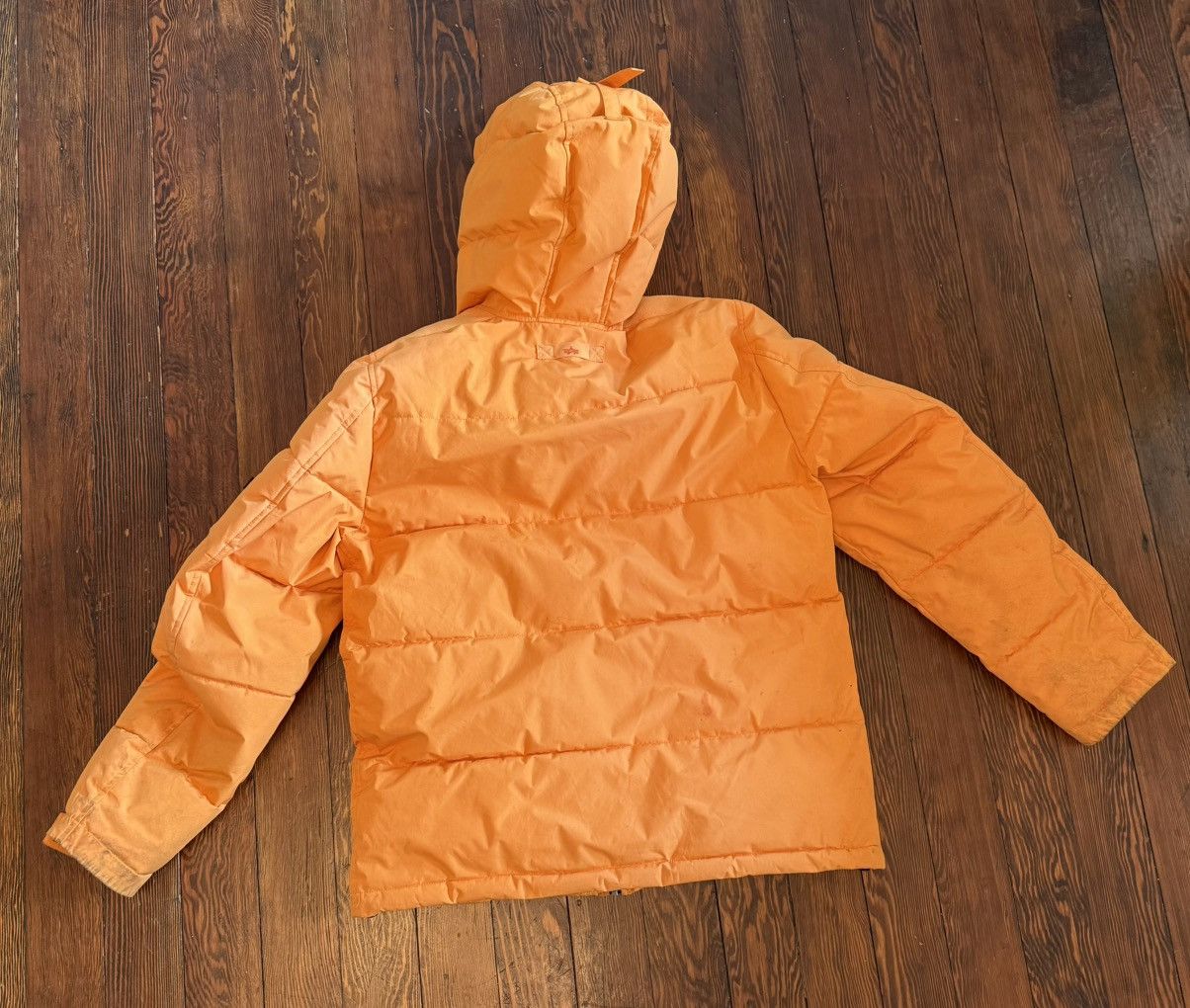 Alpha Industries Used Alpha Industries Orange Hooded Puffer Size Large Size US L / EU 52-54 / 3 - 2 Thumbnail