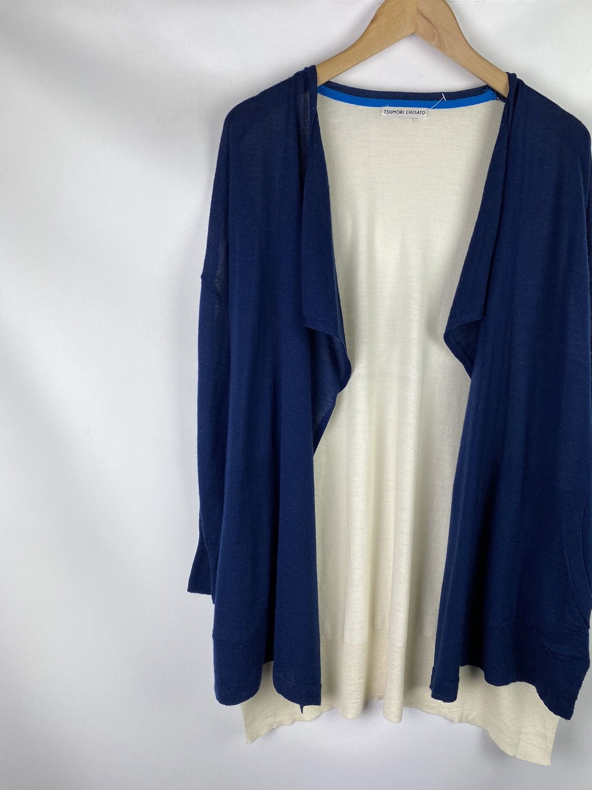 Japanese Brand × Tsumori Chisato Tsumori Chisato ladies open front wool cardigan sweater Size L / US 10 / IT 46 - 2 Thumbnail