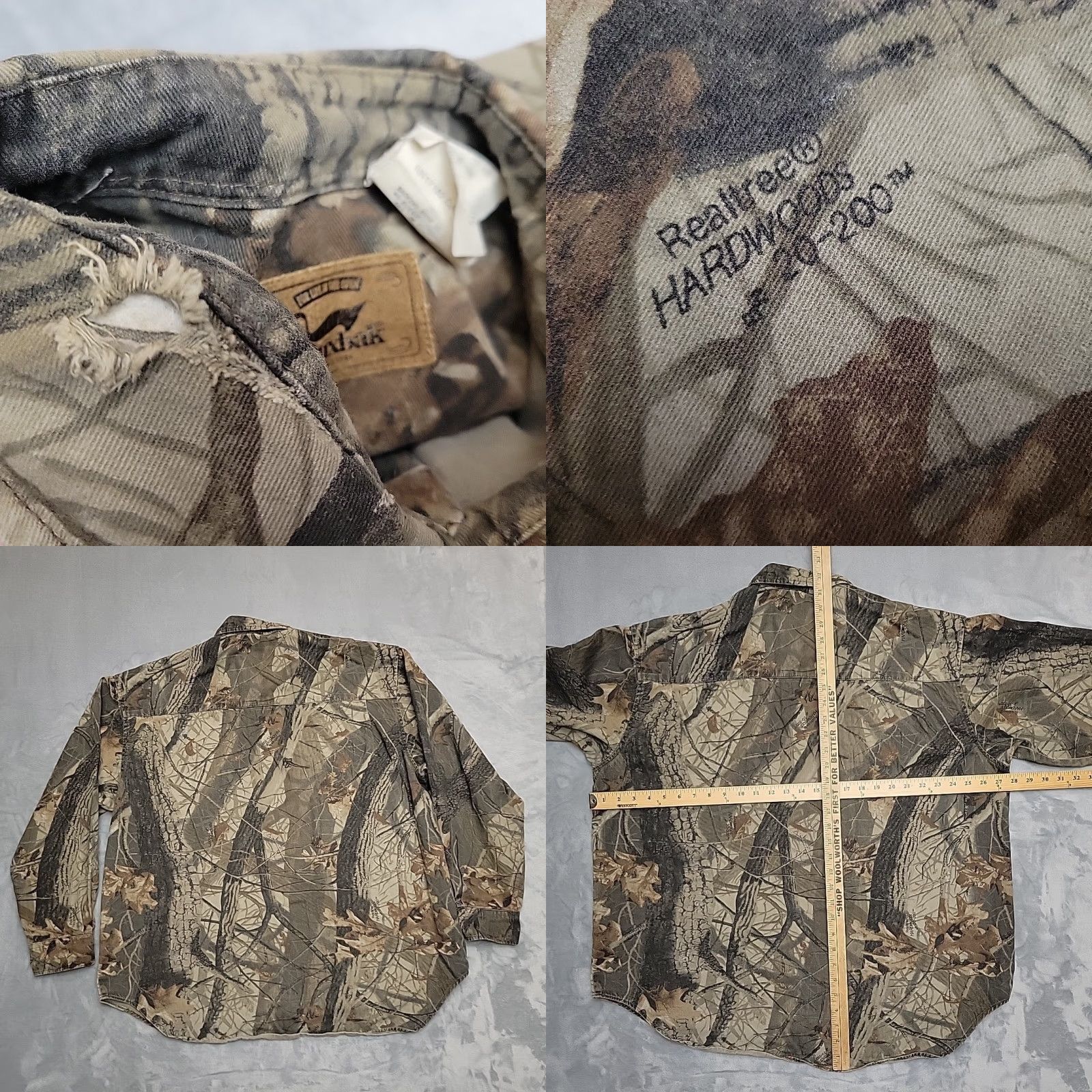 Realtree VINTAGE Duxbak Shirt Mens XL Brown Realtree Hardwoods 20-200 Camo Long Sleeve Shirt Mens XL Brown Realtree Hardwoods 20-200 Camo Long Sleeve Size US XL / EU 56 / 4 - 8 Thumbnail