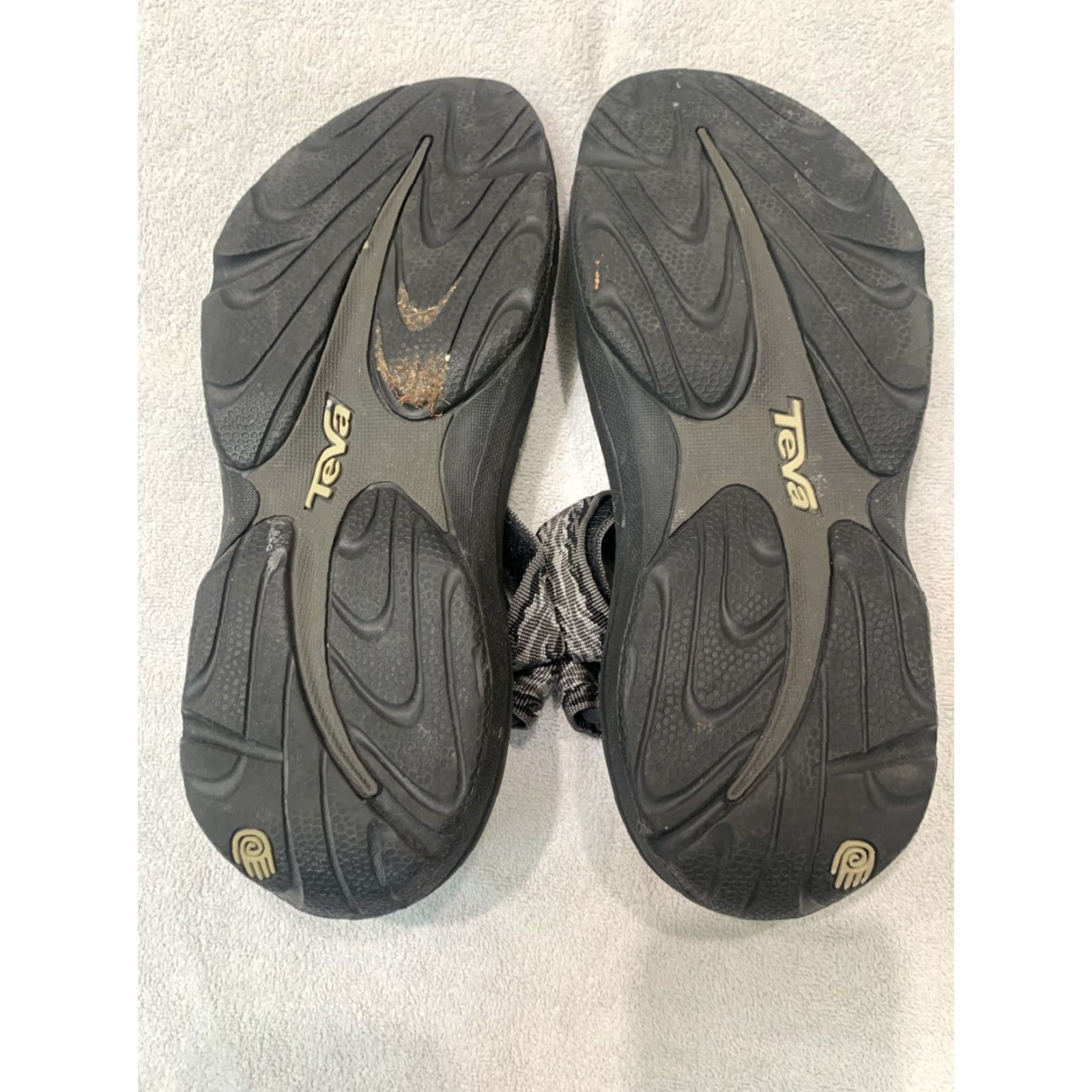 Vintage VINTAGE Tevo Hurricane 3 Men's Sport Water Sandals Slip-On Size 10 Black Summer Water-Resistant Size ONE SIZE - 4 Thumbnail