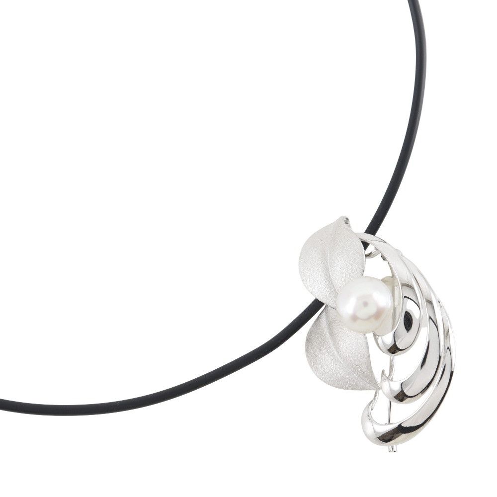 Other Other 2WAY Pearl Silver 2way Necklace Metal Necklace DUTY FREE for USA Size ONE SIZE - 1 Thumbnail