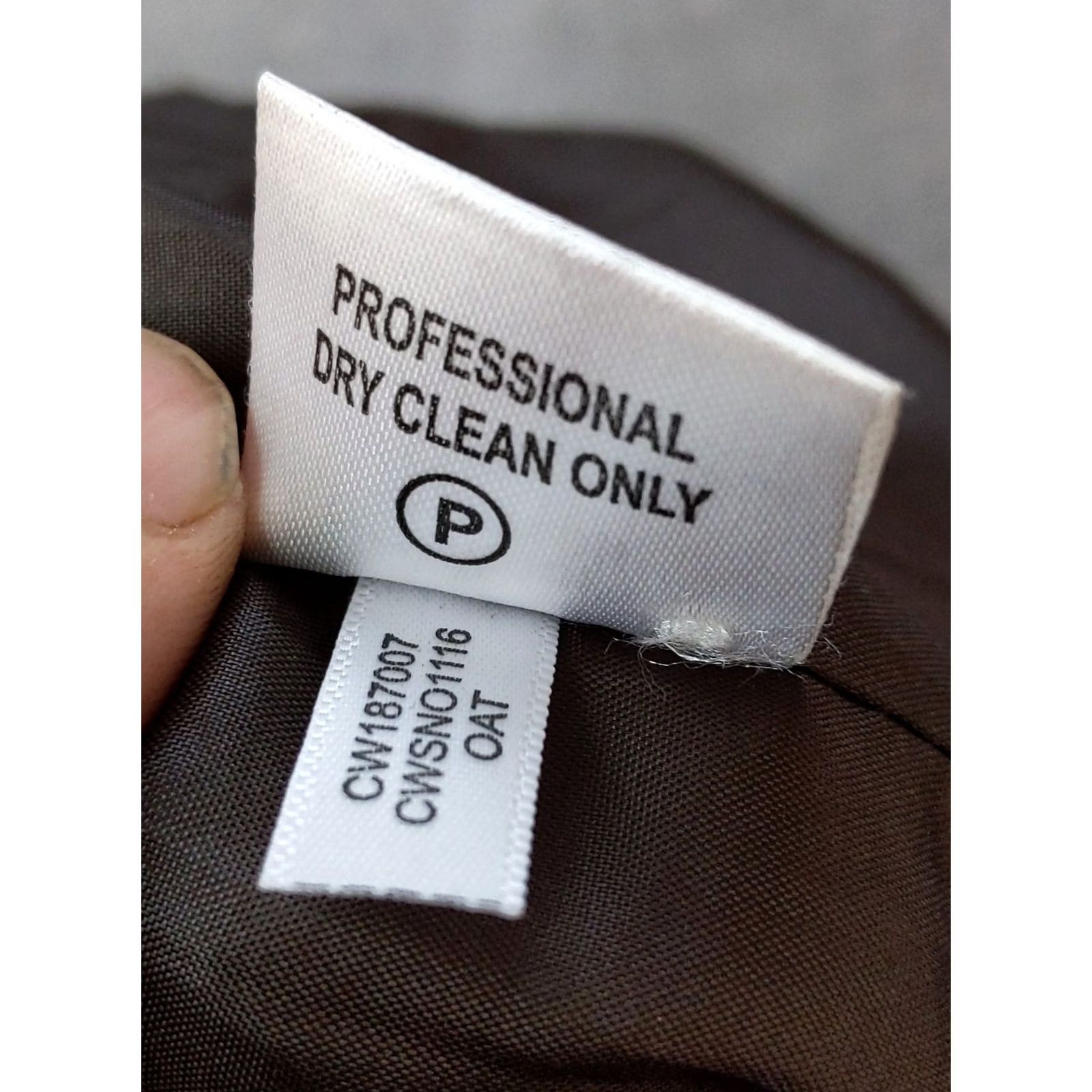 Calvin Klein Calvin Klein Coat Womens 4 Brown Wool Silk Blend Button Front Classic Jacket Pea Coat Lined Pockets Logo Button Front Size S / US 4 / IT 40 - 7 Thumbnail