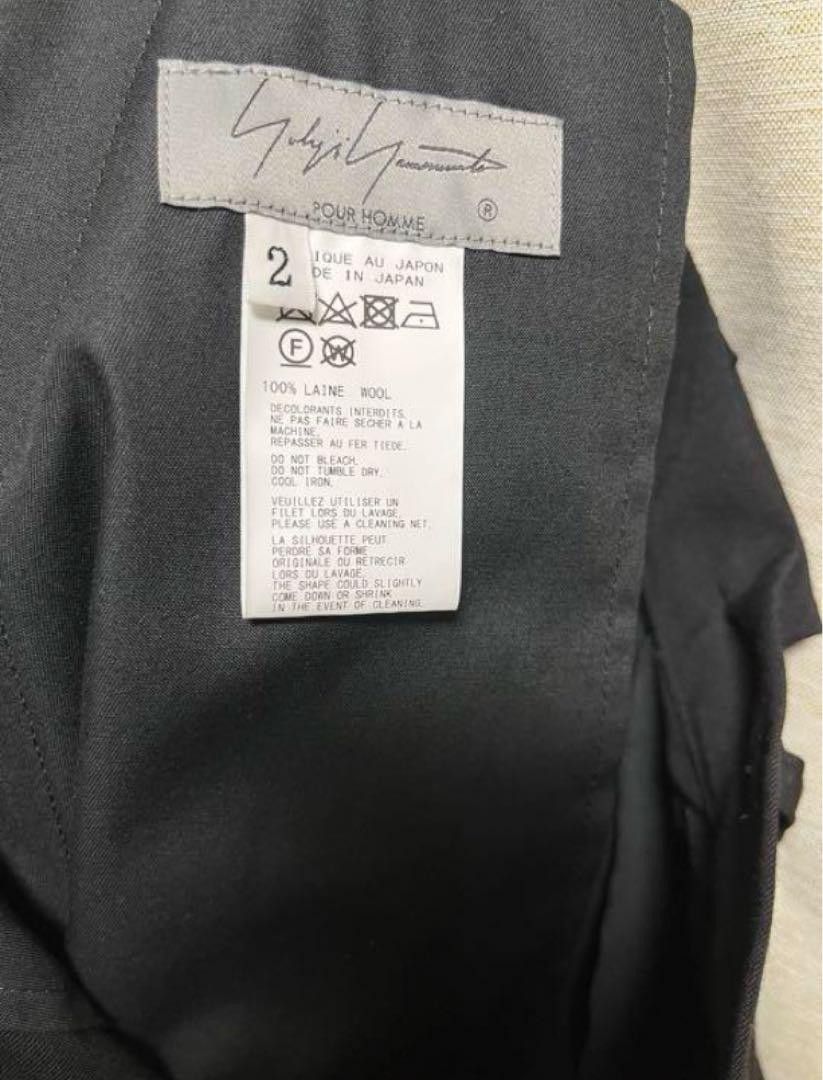 Yohji Yamamoto Pour Homme 22aw W/GABARDINE LEFT TUCK PANTS Size US 35 - 5 Thumbnail
