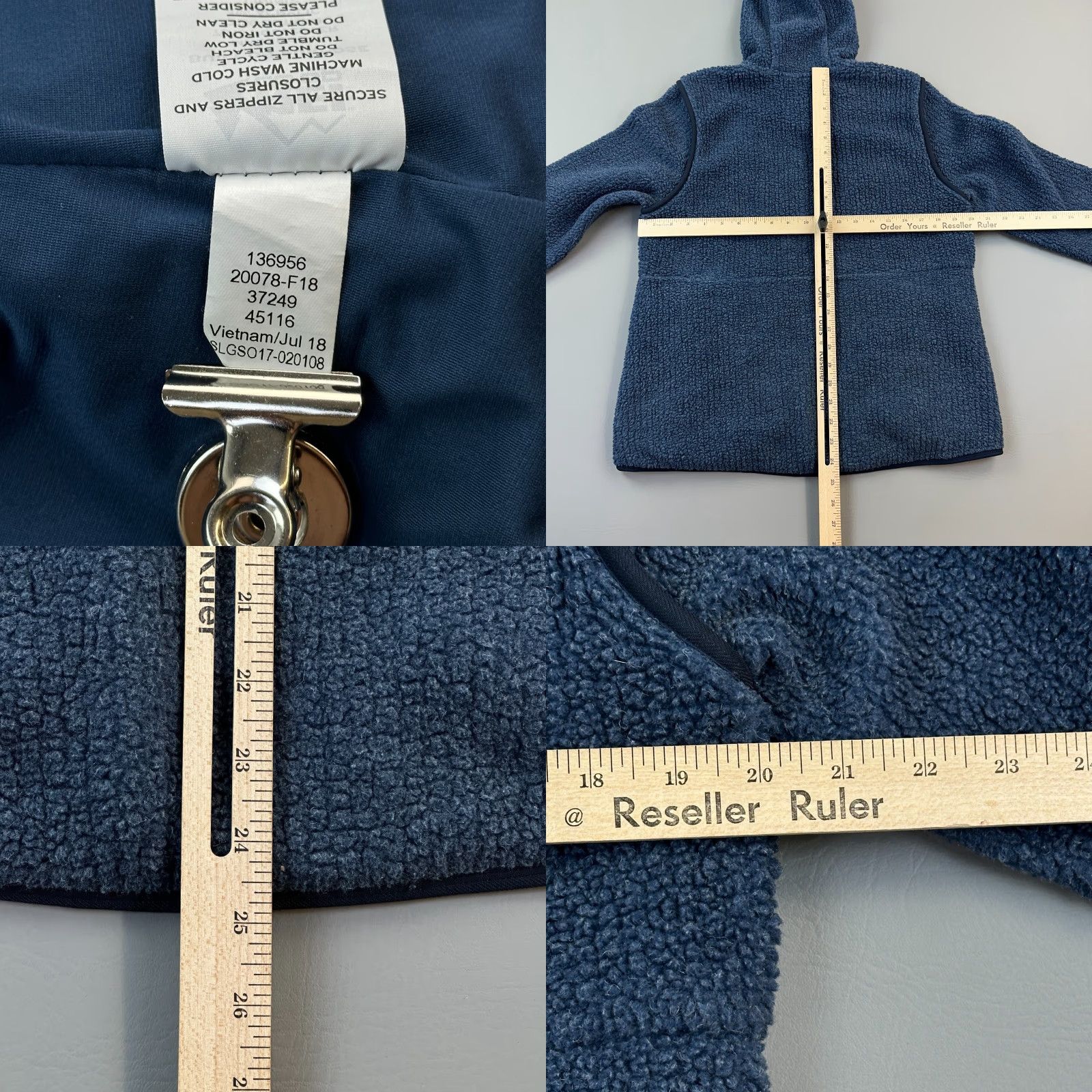 Vintage REI Co-Op Jacket Womens Large Blue Aureum Sherpa Full Zip Hoodie Outdoor Hiking Shirt Size L / US 10 / IT 46 - 8 Thumbnail