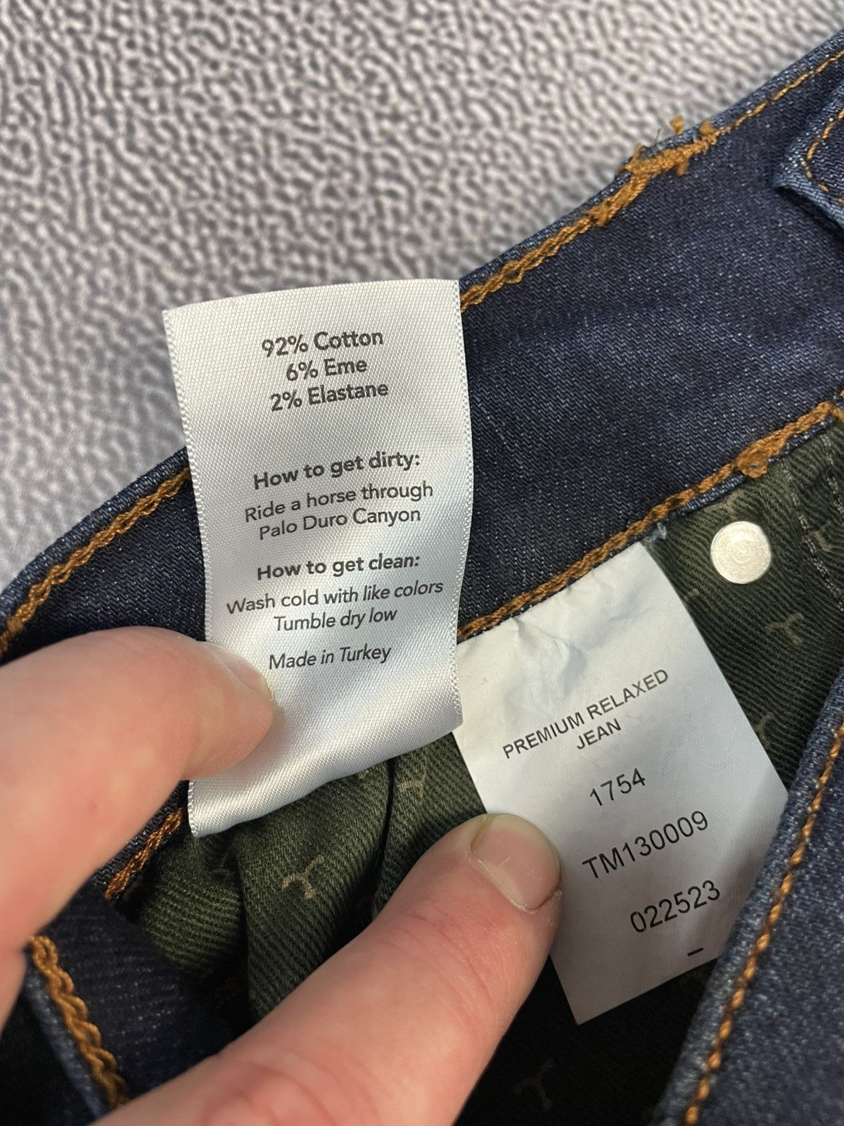 Tecovas New Tecovas Men's Premium Relaxed Blue Jeans Size W 33 L 32 Size US 33 - 5 Thumbnail