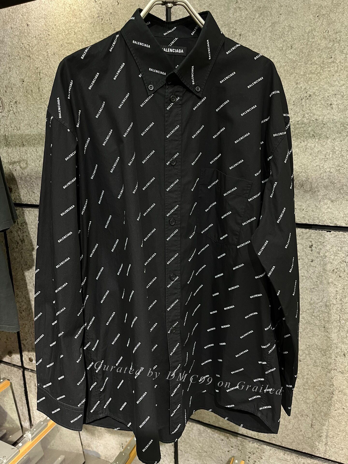 Balenciaga Balenciaga Black Letter Shirt Size S / US 4 / IT 40 - 1 Thumbnail