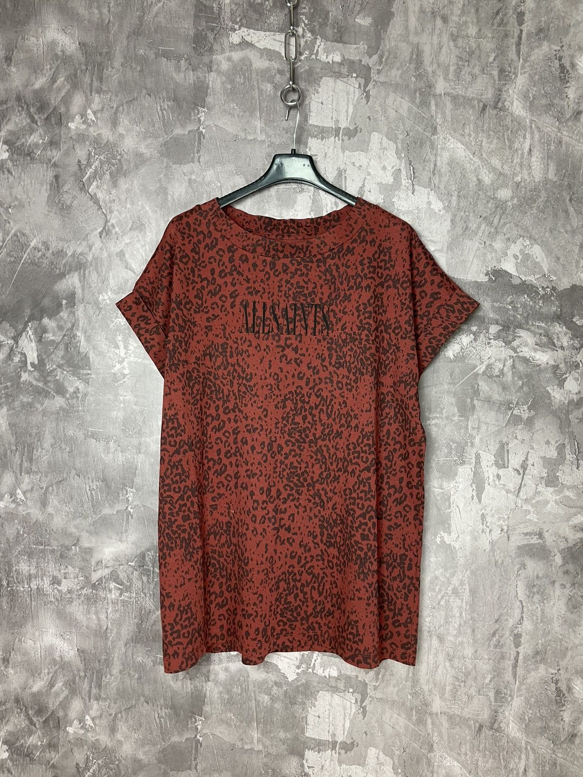 Allsaints × Vintage AllSaints Brackets Leo Logo Regular-fit T-Shirt - Vintage Size M / US 6-8 / IT 42-44 - 1 Thumbnail