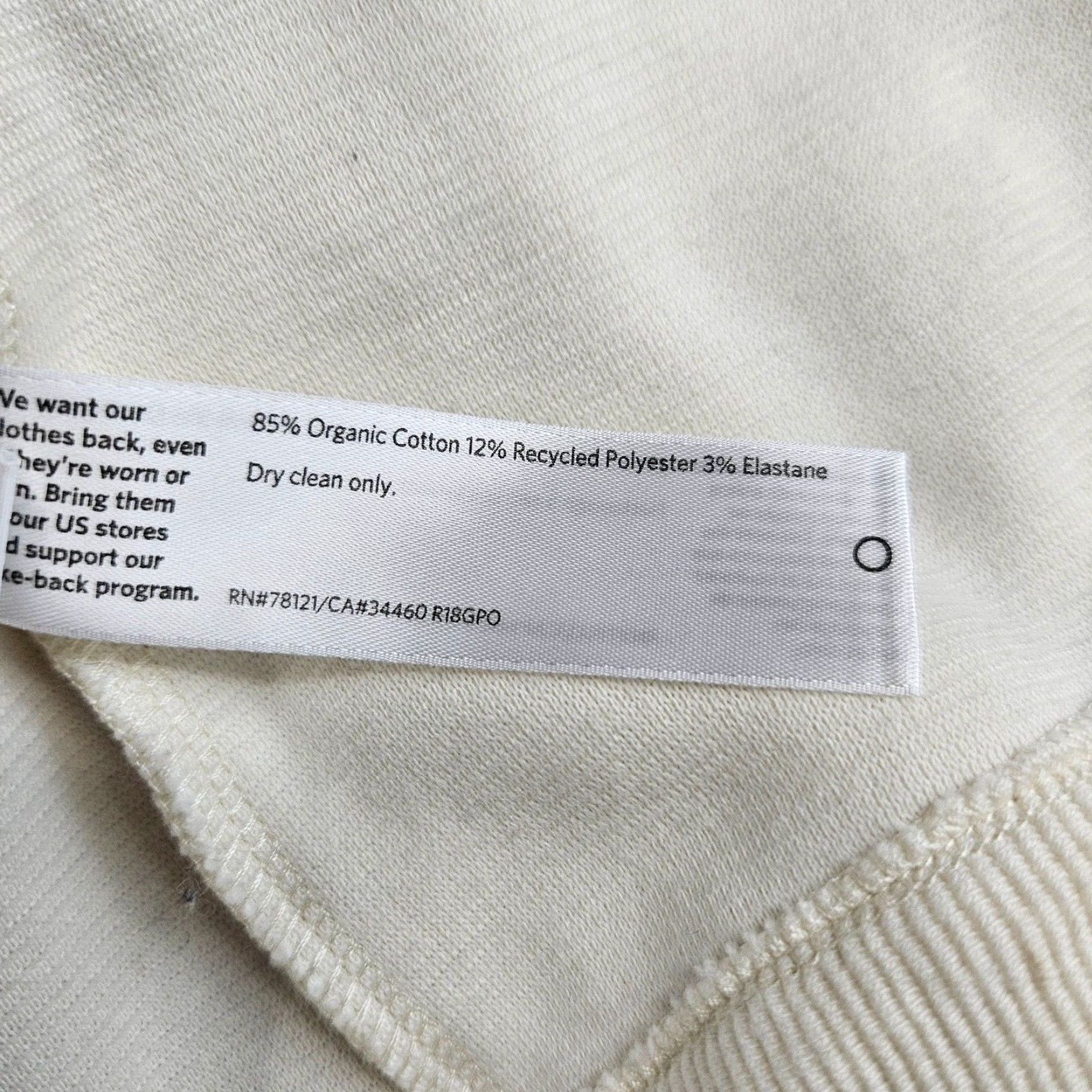 Eileen Fisher Eileen Fisher Womens Open Front Cardigan Sz Medium Cream Organic Cotton Ribbed Size M / US 6-8 / IT 42-44 - 5 Thumbnail
