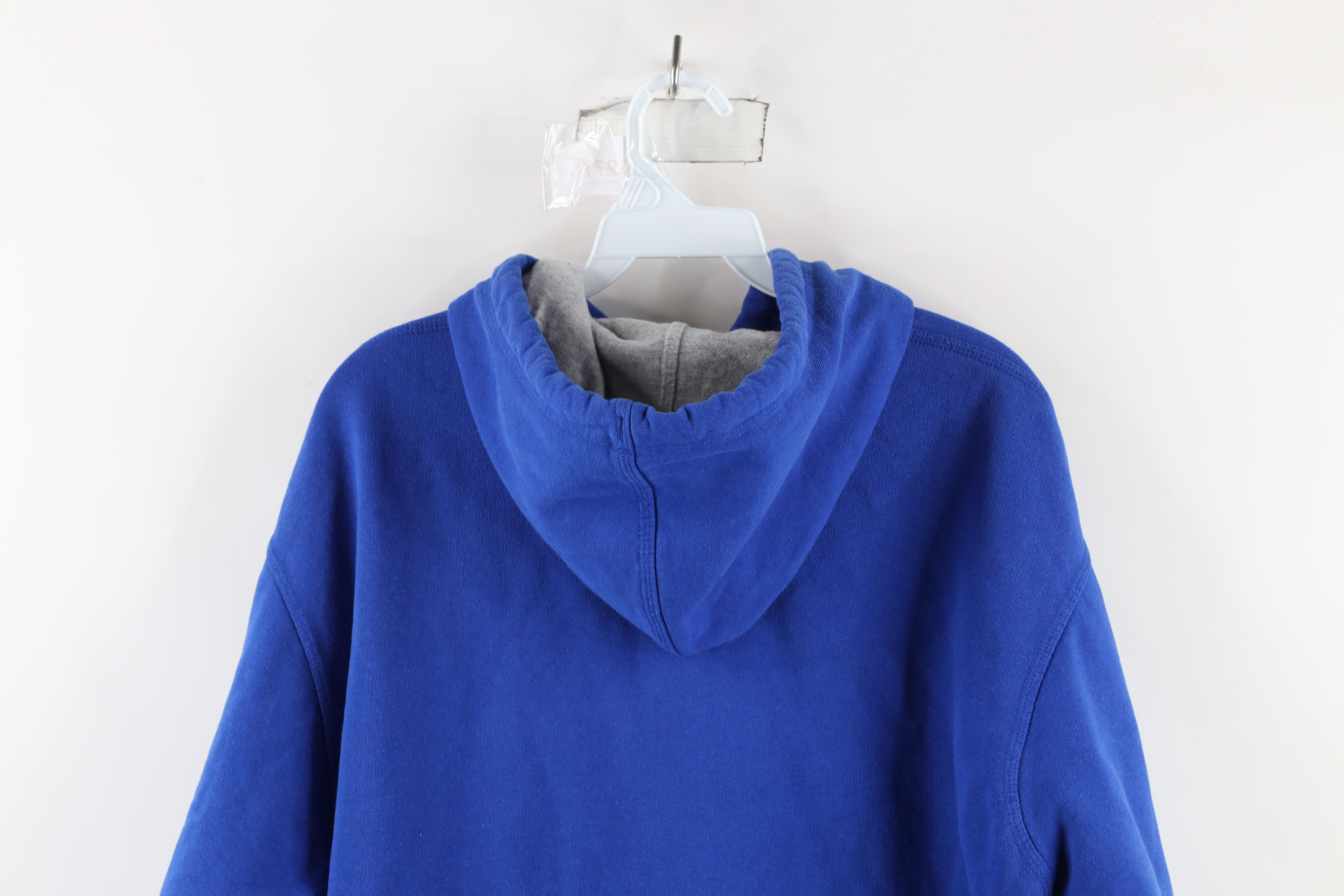 Champion × Vintage Vintage Champion Monochrome Hoodie Sweatshirt Royal Blue Size US L / EU 52-54 / 3 - 11 Thumbnail