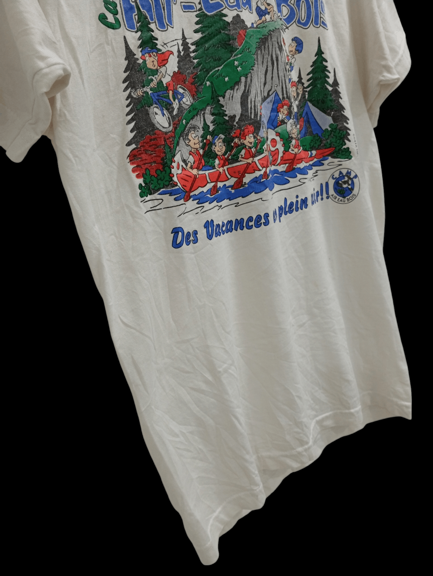 Fruit Of The Loom × Vintage 🔥🔥Vintage 90s Camp Air - Eau Bois T-Shirt Size US S / EU 44-46 / 1 - 5 Thumbnail