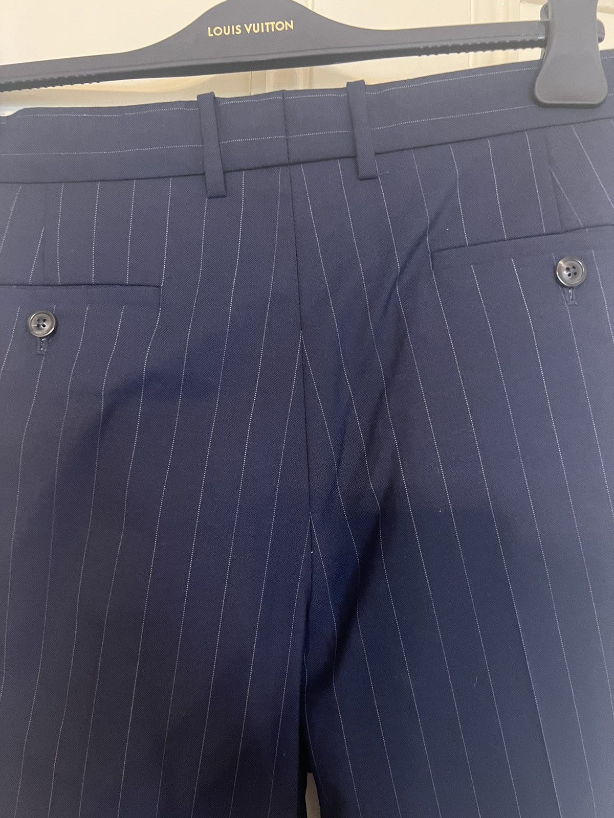 Maison Margiela Maison margiela navy pinstripe trousers Size US 36 / EU 52 - 6 Thumbnail