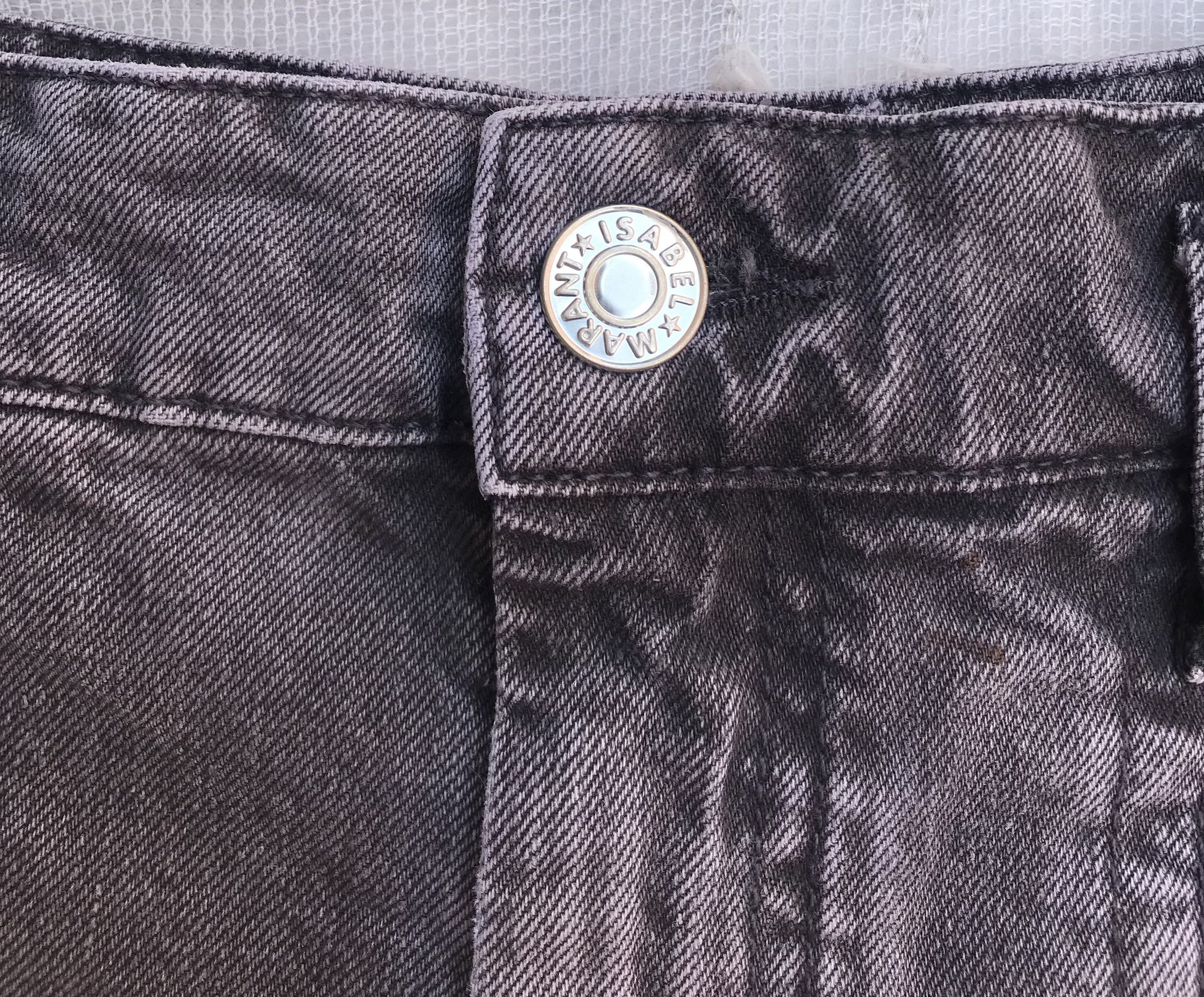 Isabel Marant Isabel Marant Esquia High-Waisted Denim Shorts in Washed Size 26" / US 2 / IT 38 - 2 Thumbnail