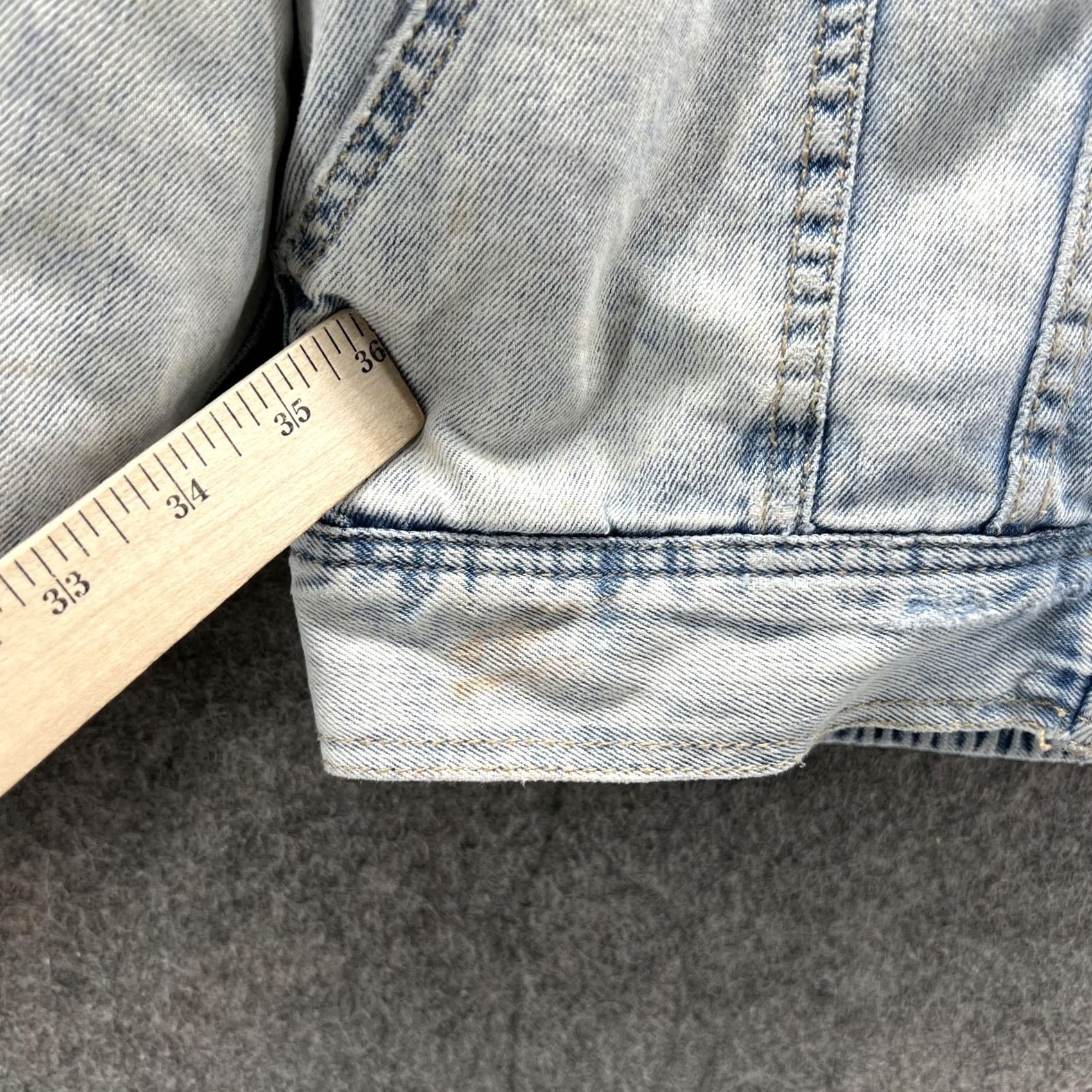 American Eagle Outfitters VINTAGE American Eagle Outfitters Denim Jacket Women XS Blue Snap Zip Lined Cotton Sherpa Falls Winter Regular Mens Womens Girls Size XS / US 0-2 / IT 36-38 - 3 Thumbnail