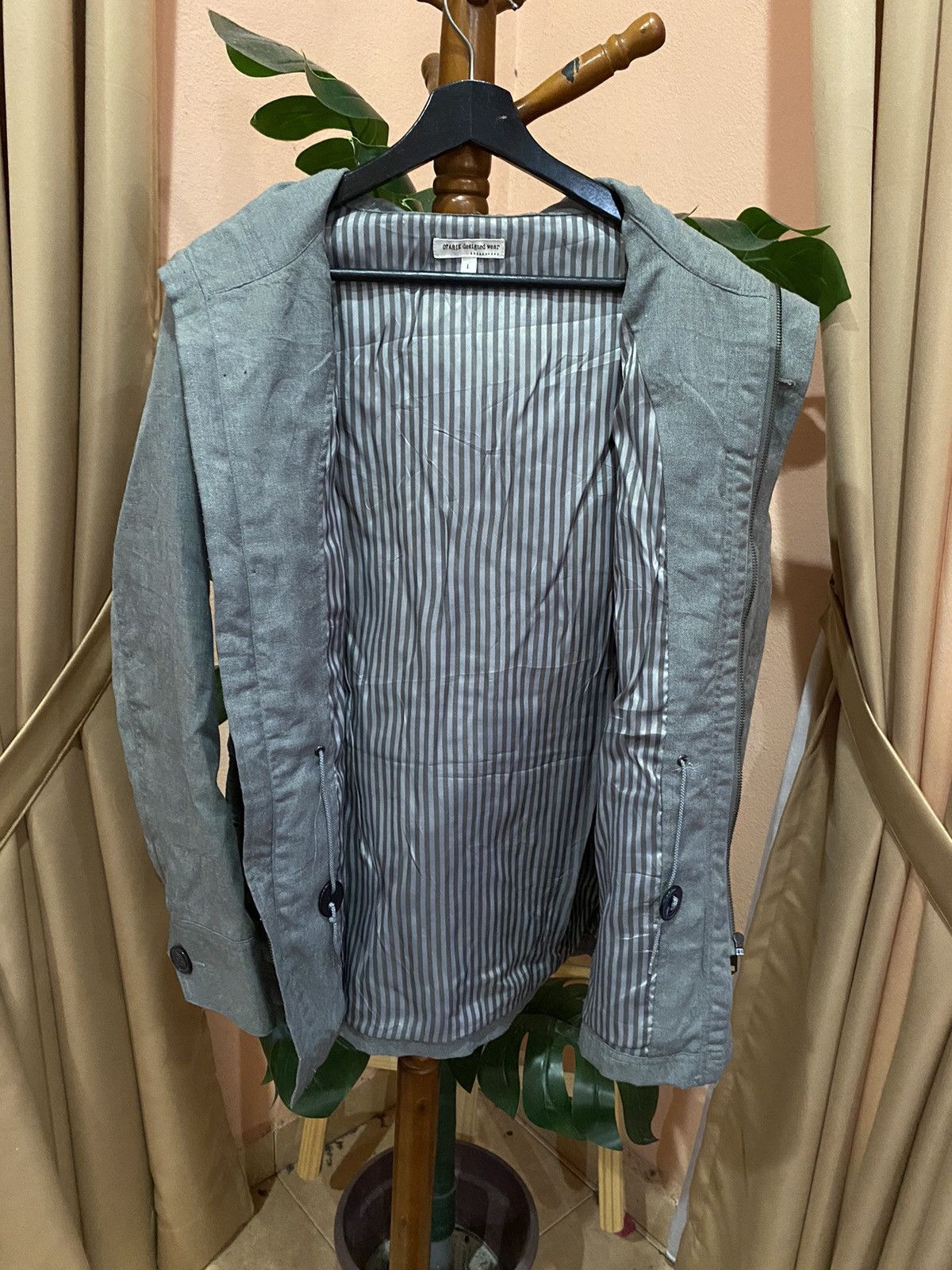 Japanese Brand Otarie Designed Wear Grey Men’s Hooded Jacket - Modern Size US M / EU 48-50 / 2 - 9 Thumbnail