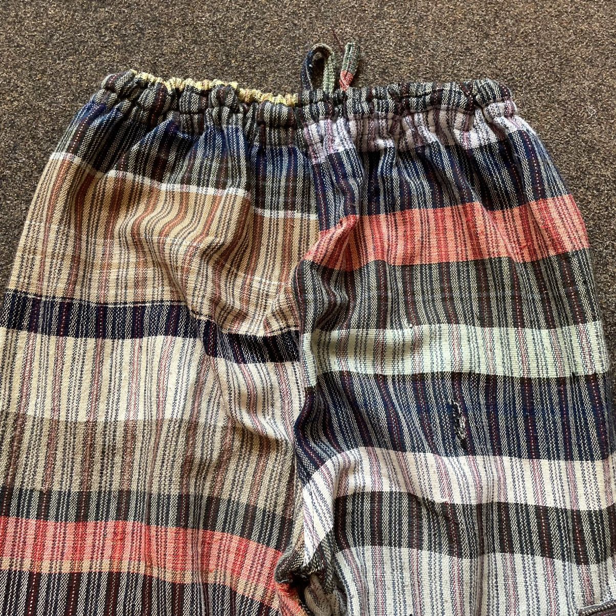 Vintage Vintage Y2K Baggy Striped Cargo Pants Skate Streetwear 33 Size 33" - 6 Thumbnail