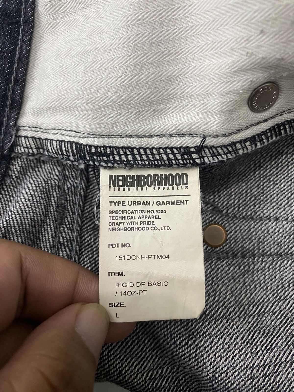 Neighborhood Neighborhood - 14oz Rigid Basic Denim selvedge pants Size US 34 / EU 50 - 3 Thumbnail