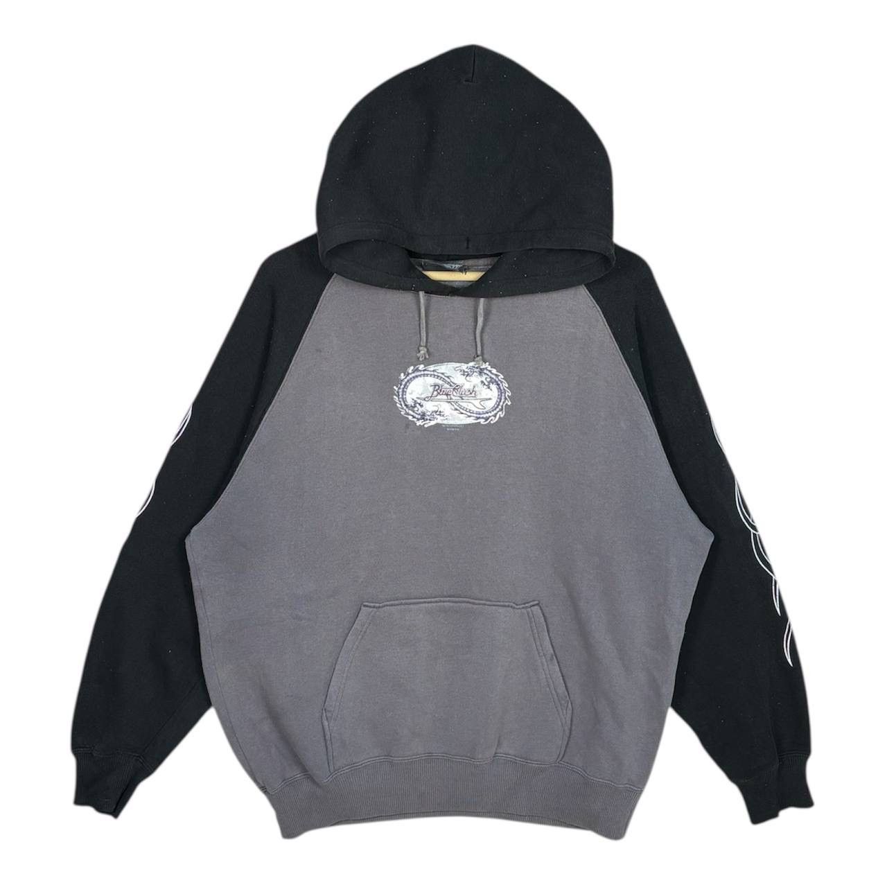 Japanese Brand Vintage Y2K Grass Hither Blue Crush Dragon Graphic Hoodie Size US L / EU 52-54 / 3 - 2 Thumbnail